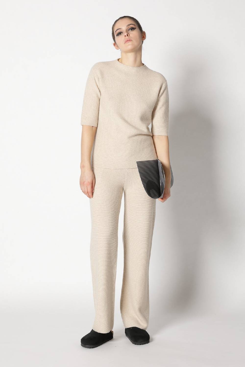 Sminfinity garter T jumper + garter palazzo pants