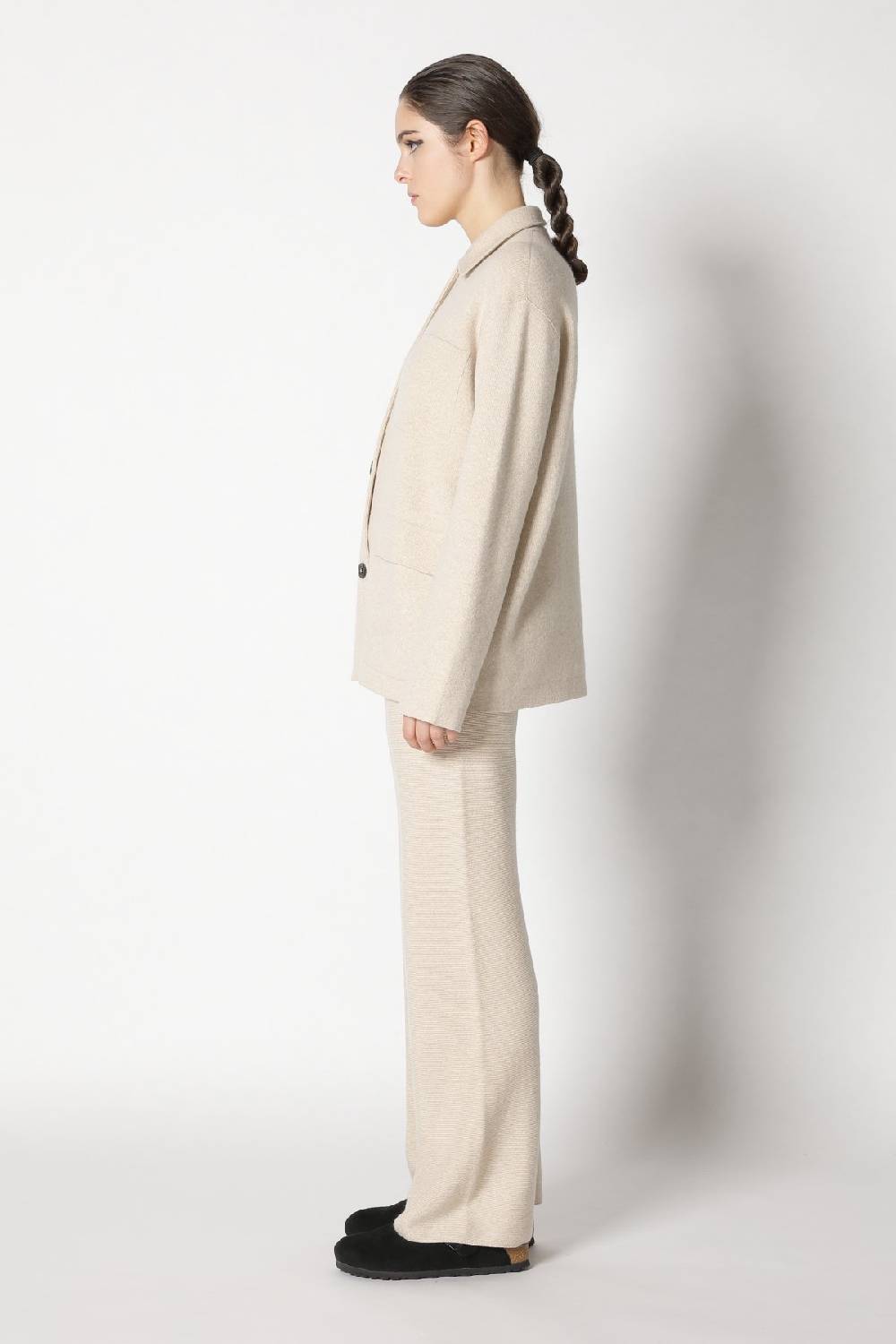 Sminfinity doubleface shirtjacket + garter palazzo pants Angebote