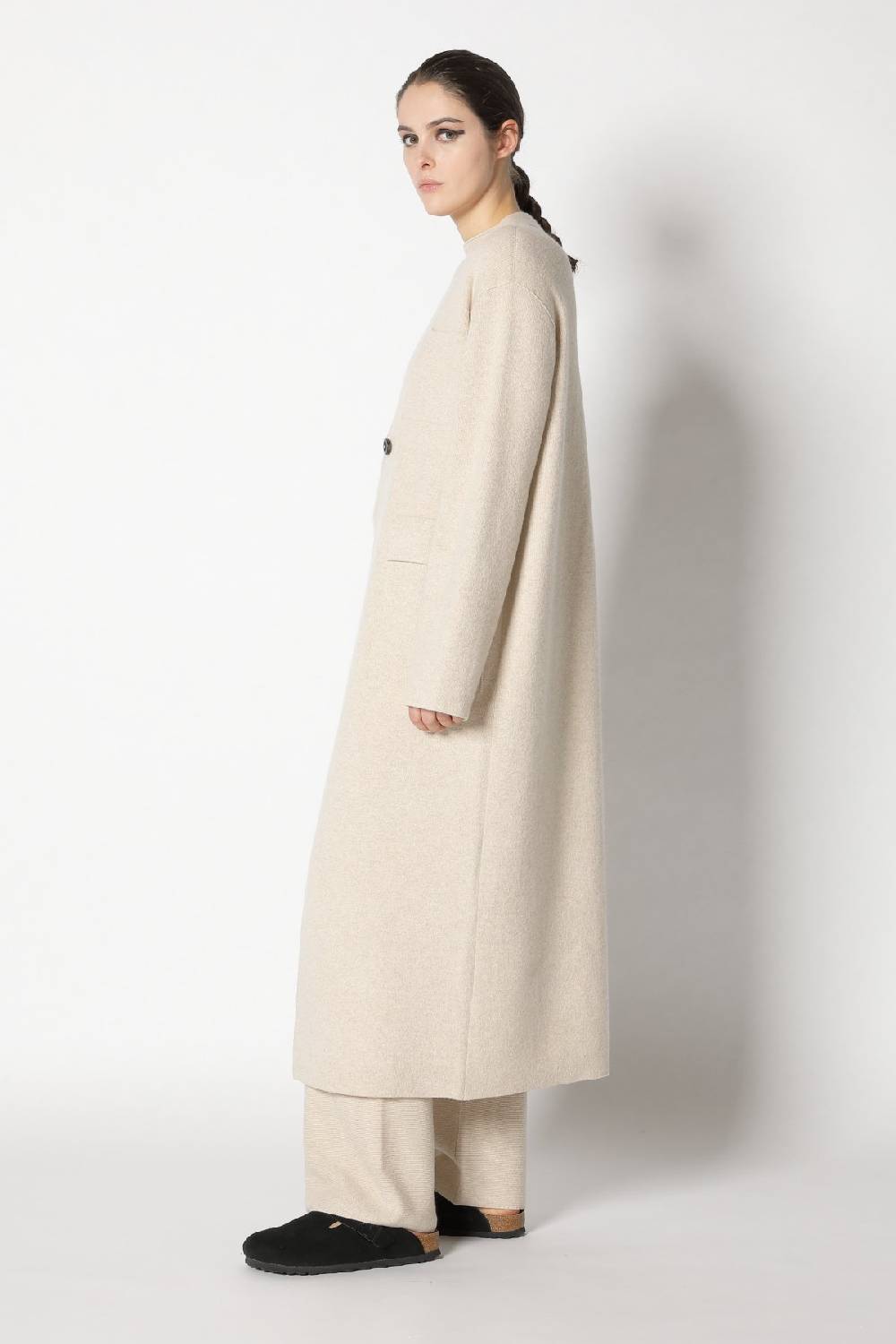 Sminfinity doubleface maxi coat + garter T jumper + garter triangle + garter palazzo pants Hotsell