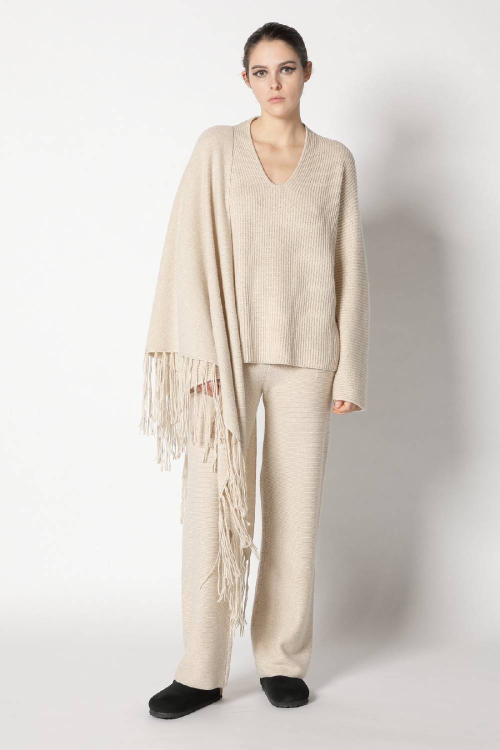 Sminfinity slouchy rib jumper + garter palazzo pants + garter triangle Günstiger Verkauf
