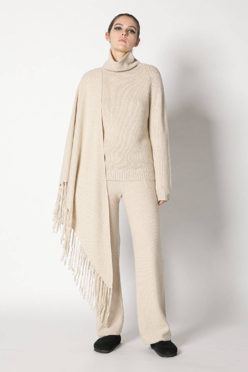 Sminfinity airy turtle jumper + garter tringle + garter palazzo pants