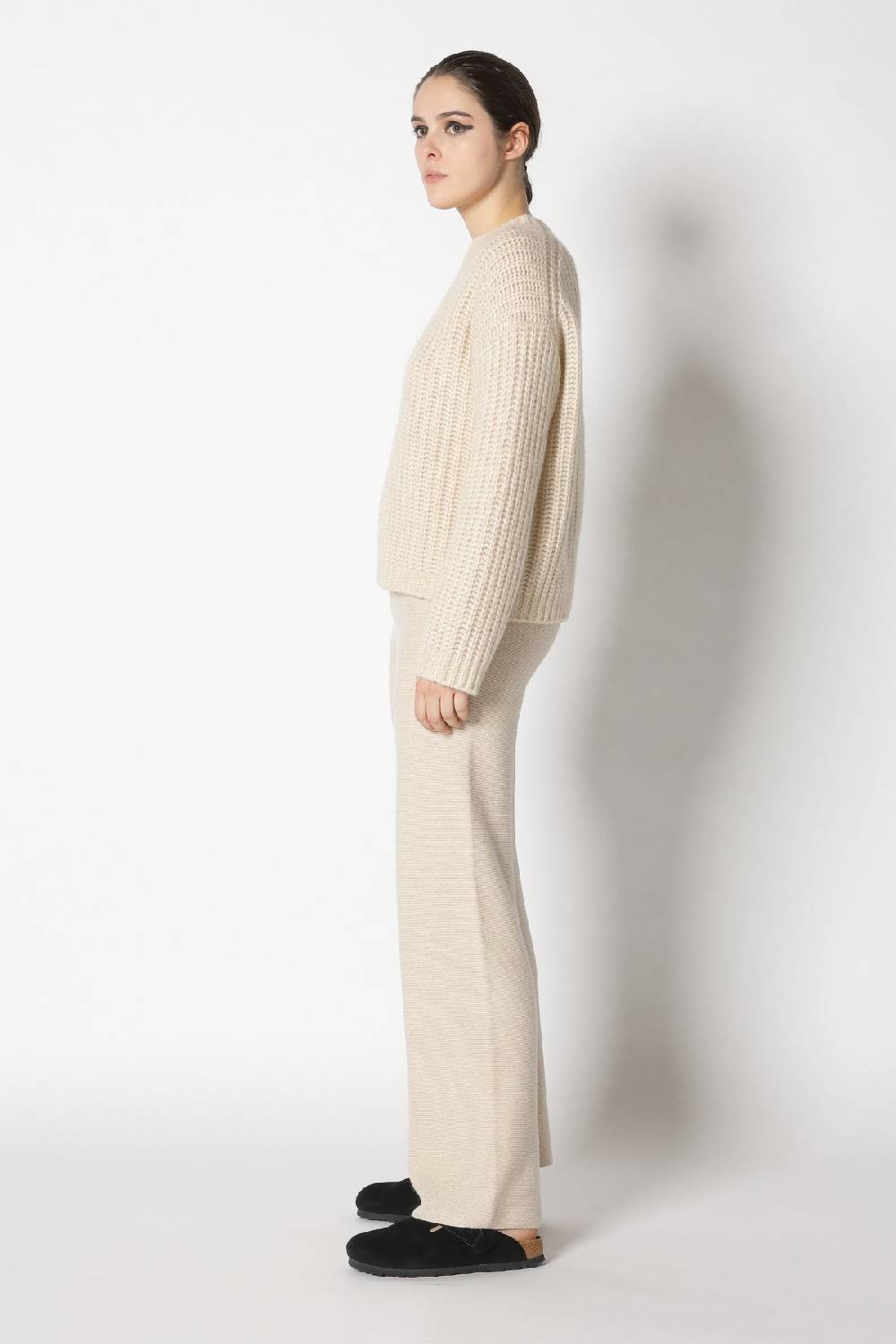 Sminfinity blurry chunky crewneck + garter palazzo pants Blitzverkäufe