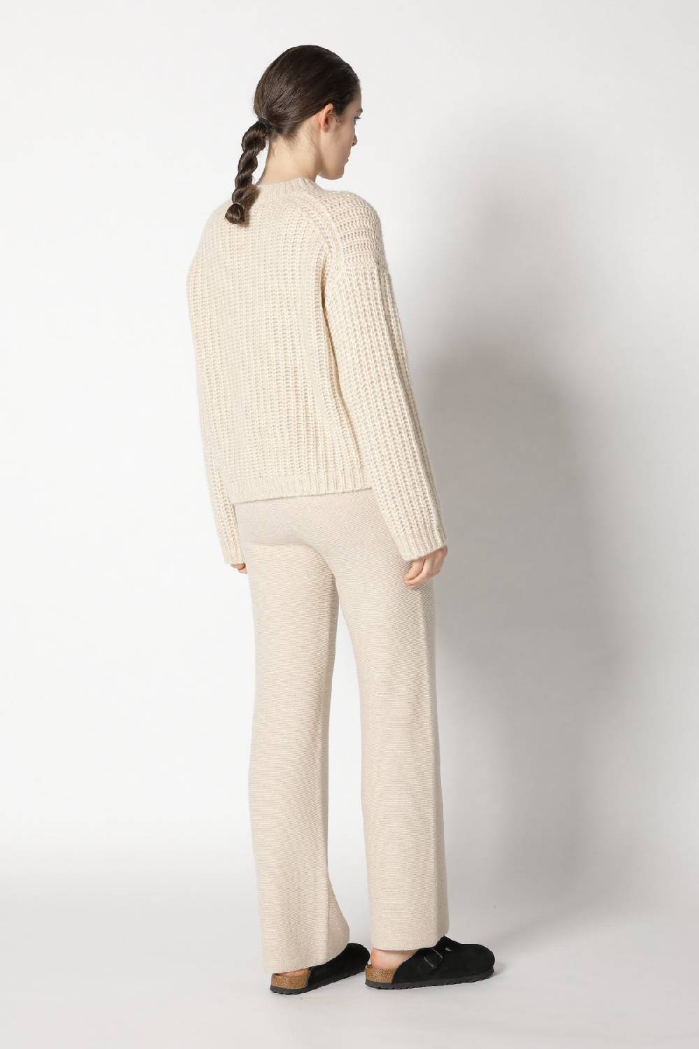 Sminfinity blurry chunky crewneck + garter palazzo pants Blitzverkäufe