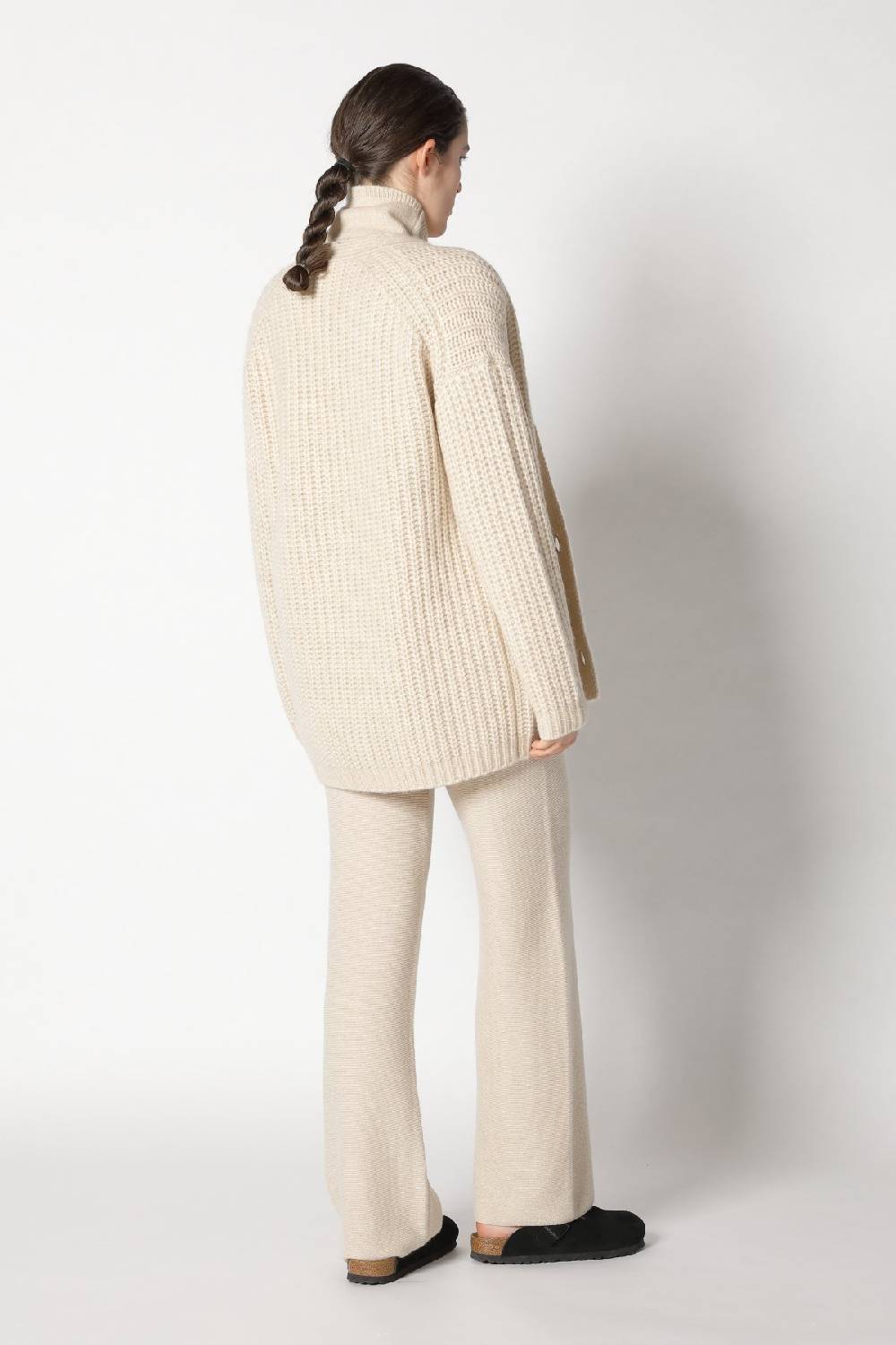 Sminfinity blurry chunky cardy + blurry turtle top + garter palazzo pants Online