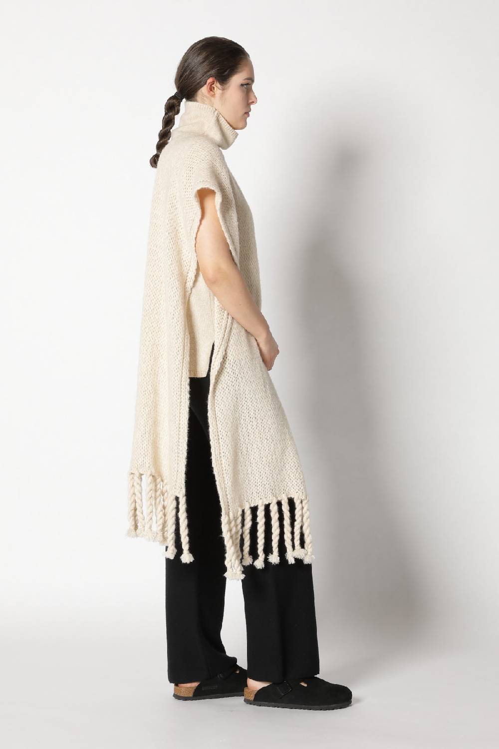 Sminfinity blurry turtle top + garter palazzo pants + blurry chunky scarf Verkauf