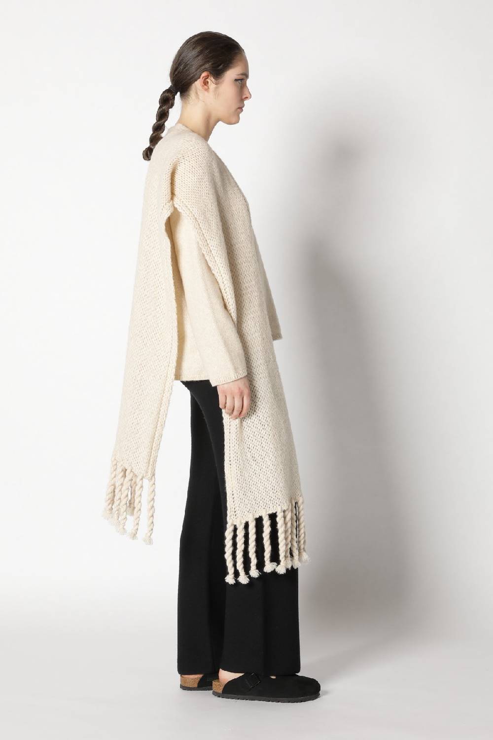 Sminfinity blurry V jumper + blurry chunky scarf + garter palazzo pants Angebote