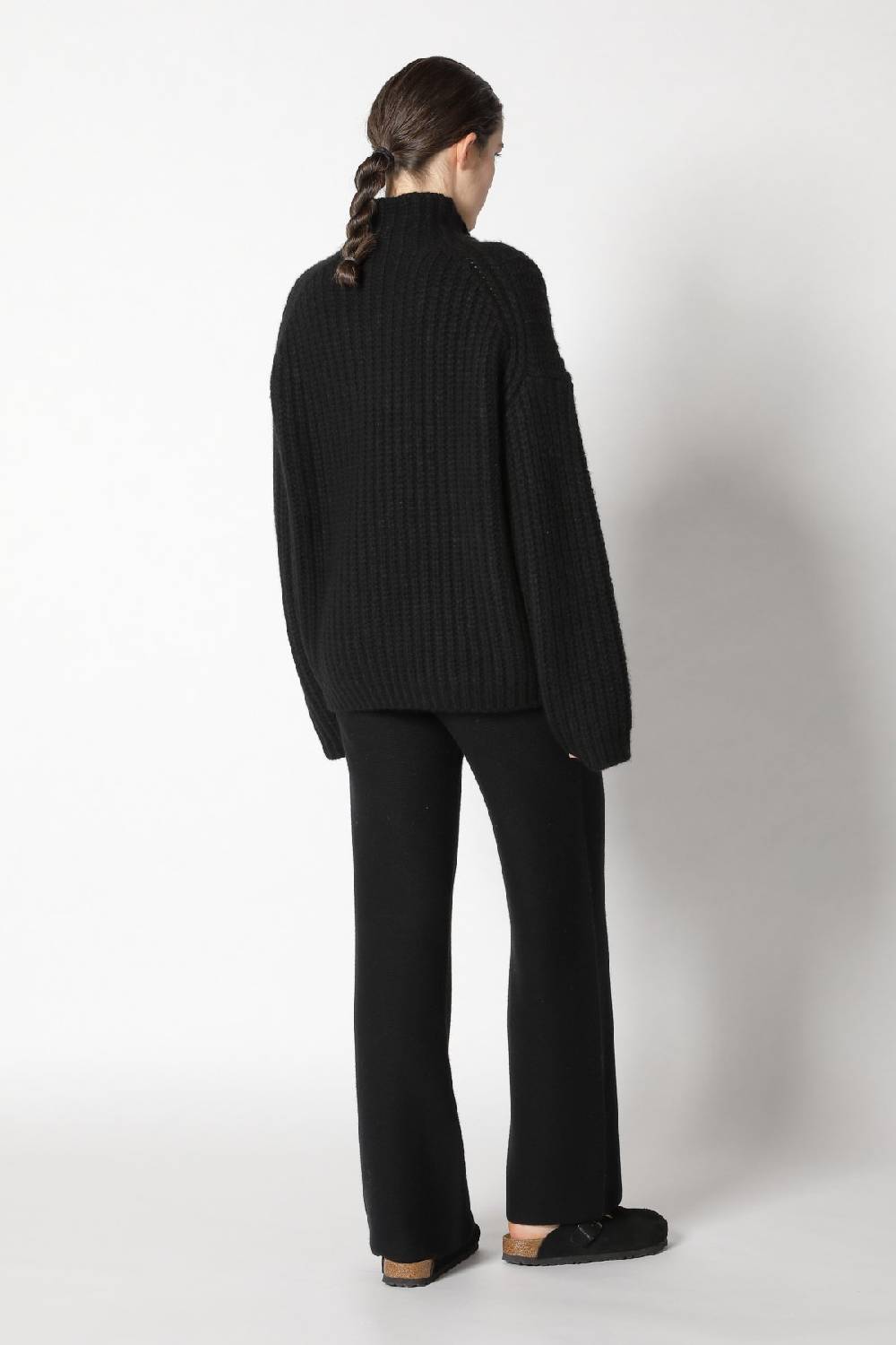 Sminfinity blurry chunky crewneck + garter palazzo pants Günstiger Verkauf