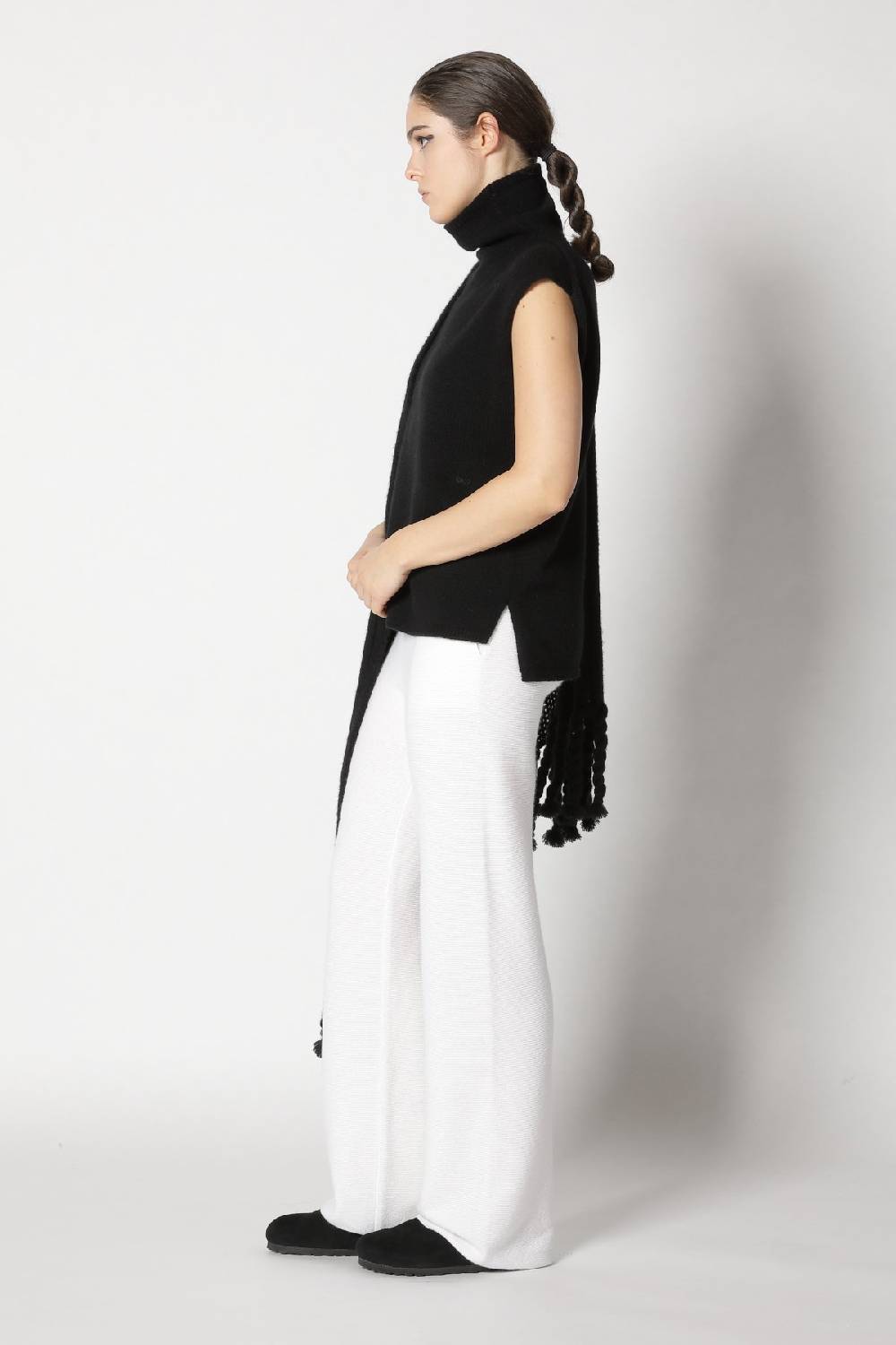 Sminfinity blurry turtle top + blurry chunky cardy + garter palazzo pants Auslauf