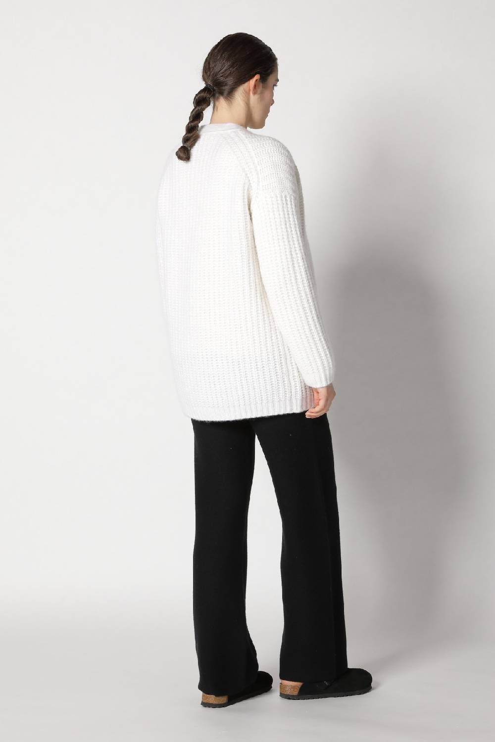 Sminfinity blurry chunky cardy + blurry chunky crewneck + garter palazzo pants im Angebot