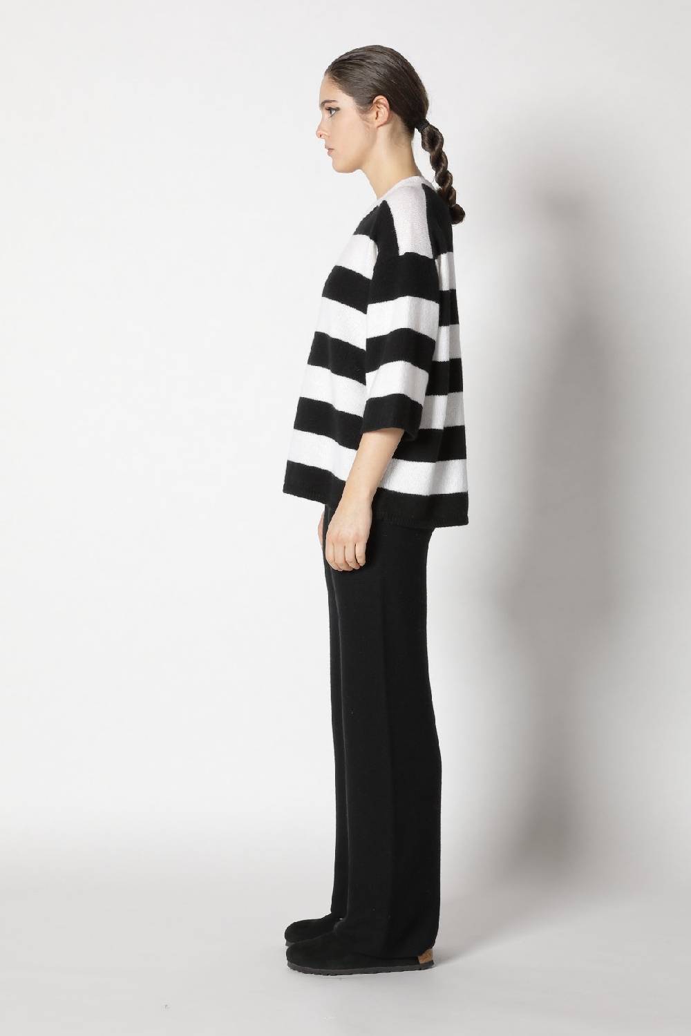 Sminfinity blurry stripe jumper + garter palazzo pants Schlussverkauf
