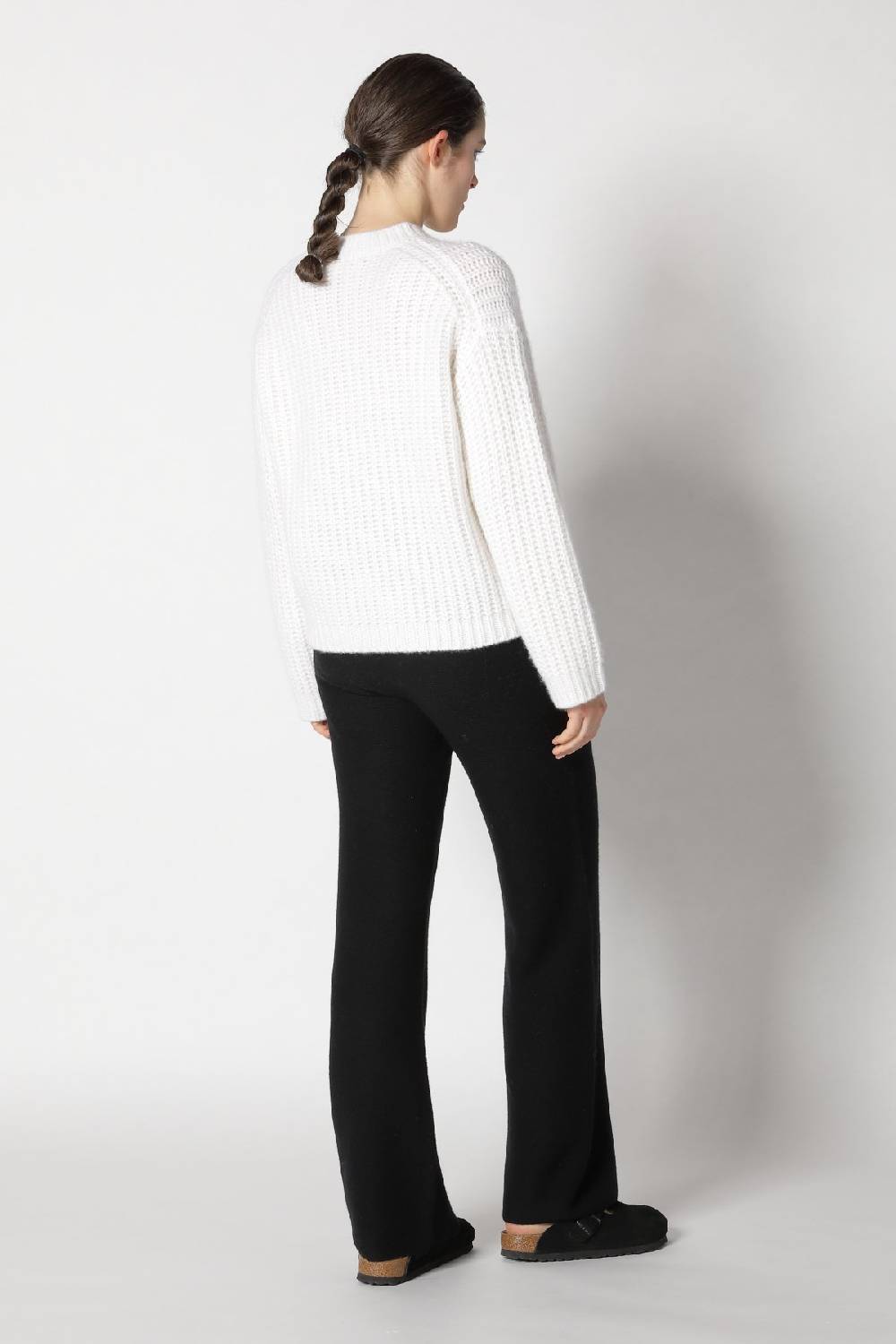 Sminfinity blurry chunky crewneck + garter palazzo pants Günstiger Verkauf