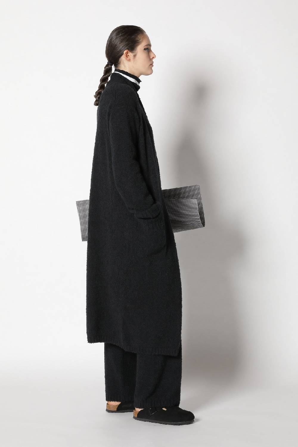 Sminfinity teddy coat + silky stripe turtle + teddy lounge pants