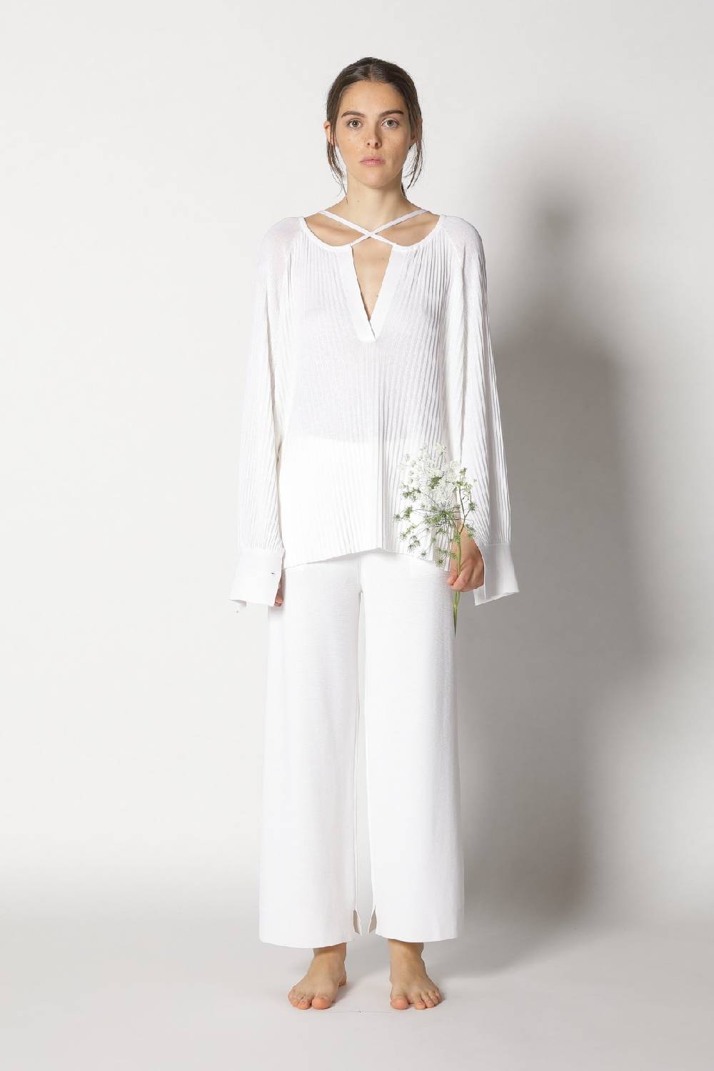 Sminfinity plissé drape tunic + milano culotte Auslauf