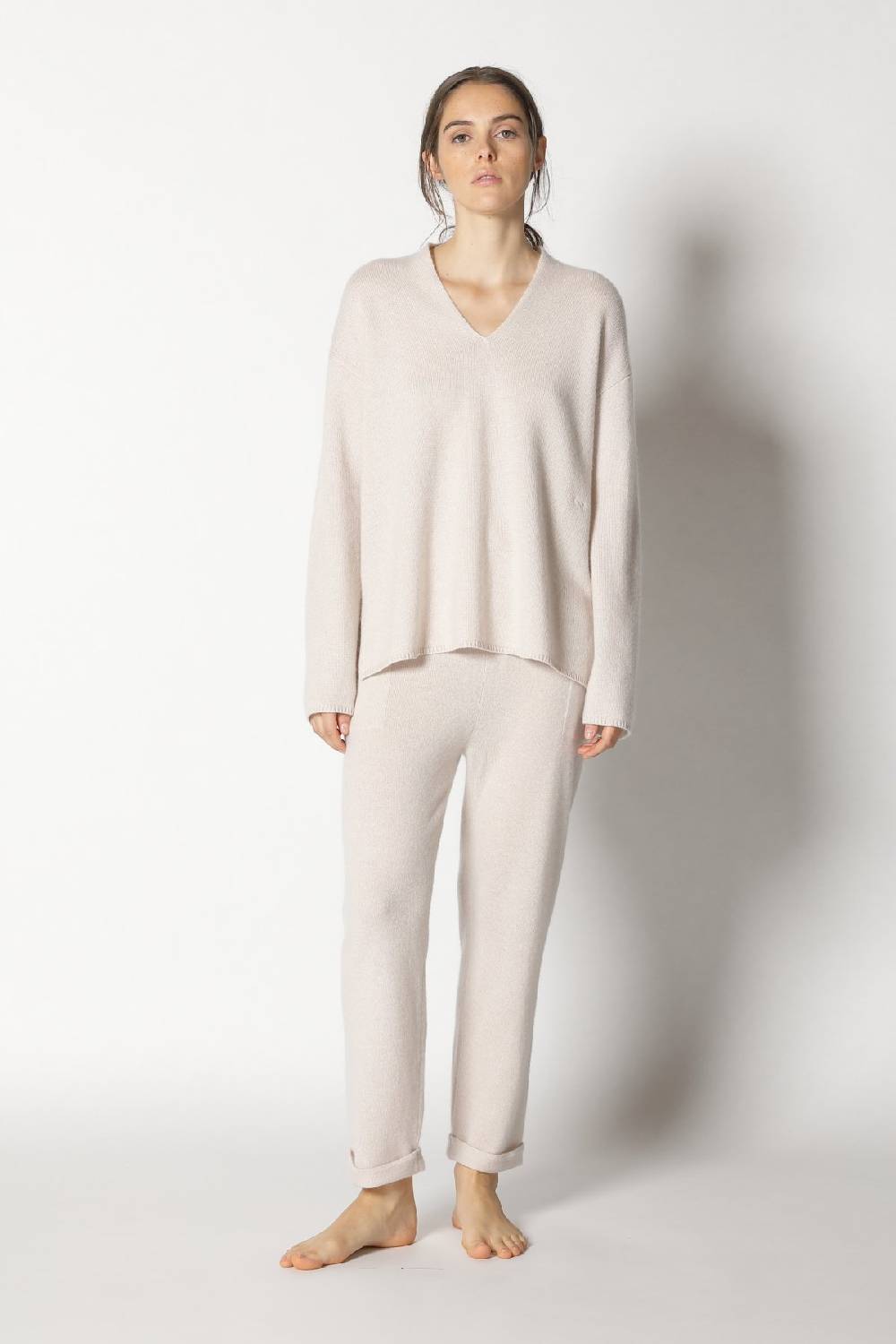 Sminfinity pure 2-ply V neck + pure boat pants Blitzverkäufe