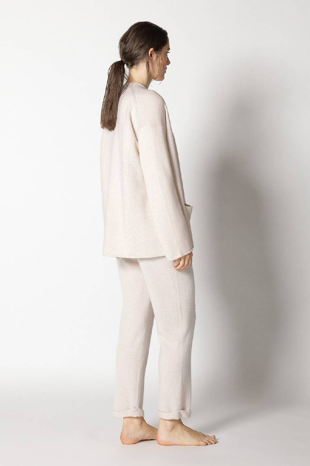 Sminfinity pure 2-ply jacket + pure V neck + pure boat pants Online