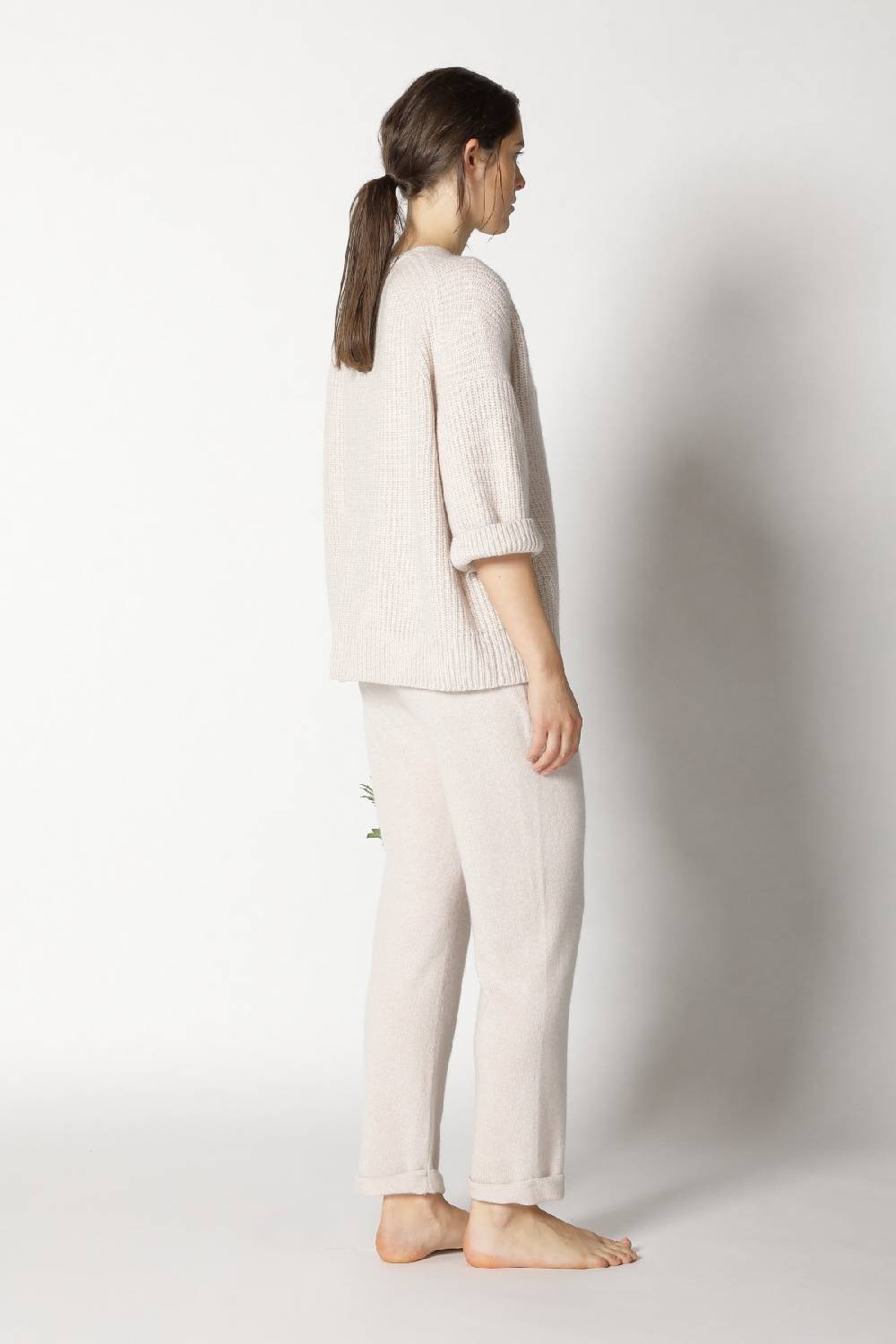 Sminfinity icon rib V neck + pure boat pants Outlet