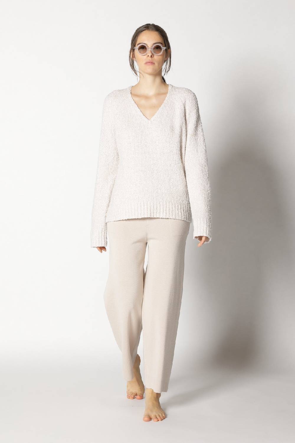 Sminfinity bouclé V neck + milano culotte Verkauf