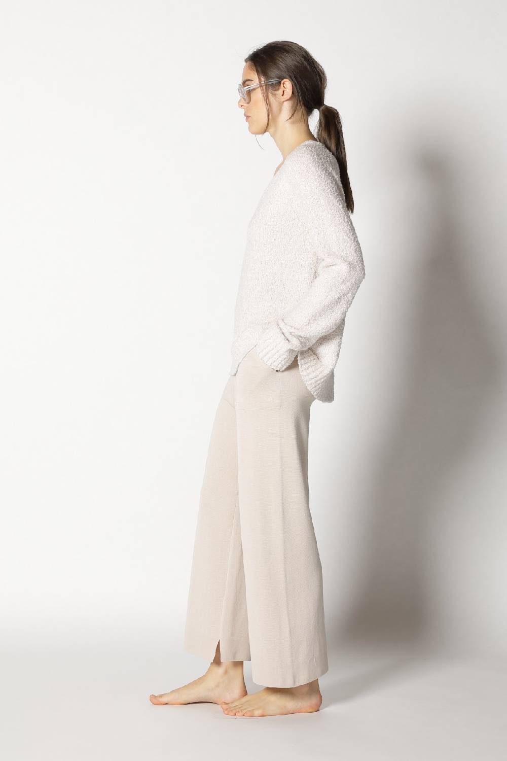 Sminfinity bouclé V neck + milano culotte Verkauf