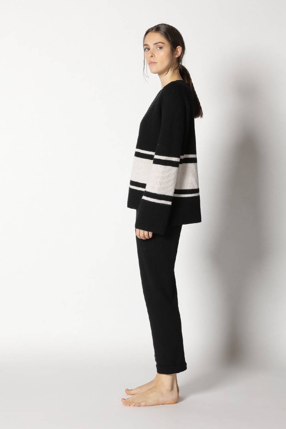 Sminfinity pure triped rib jumper + pure boat pants Outlet