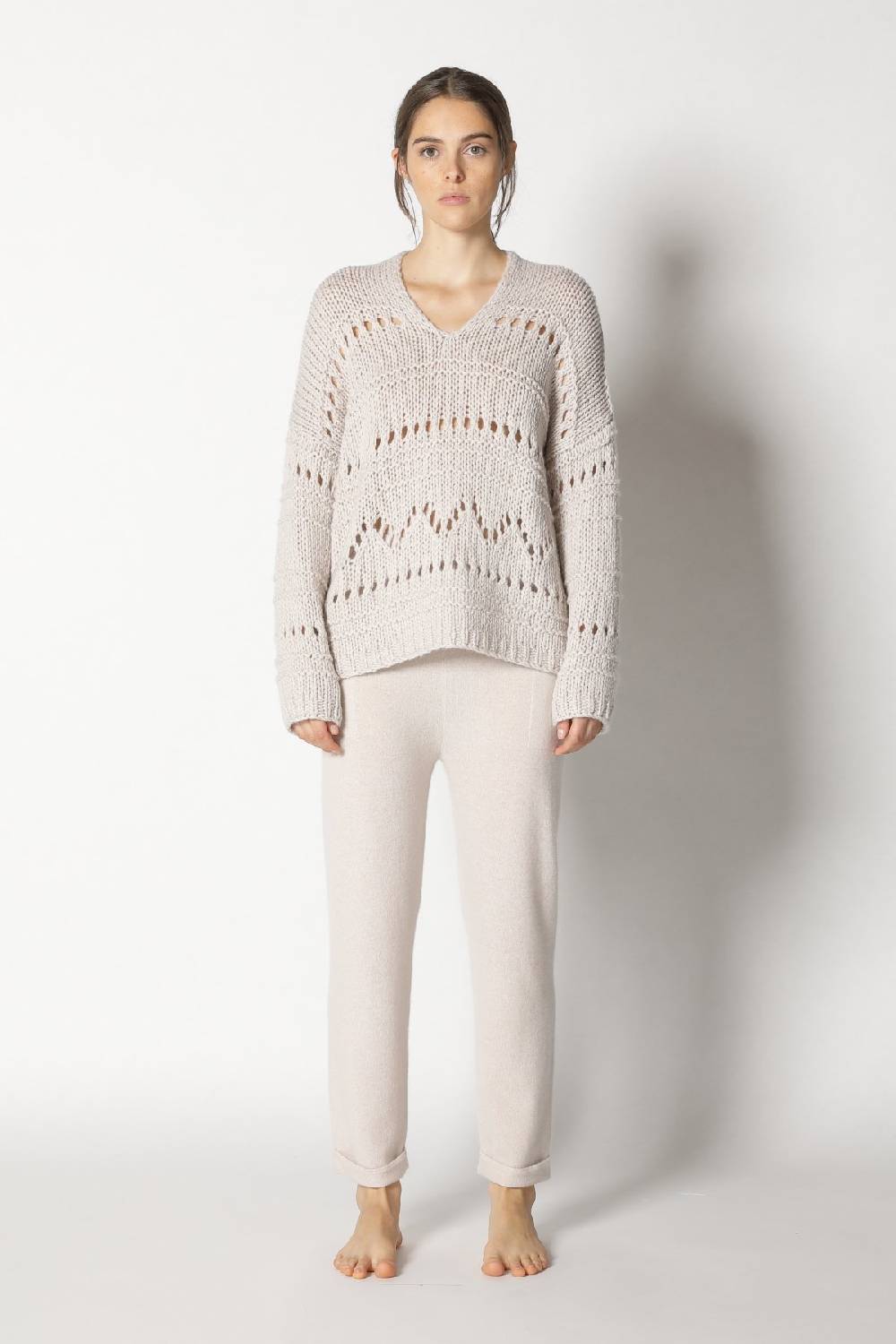Sminfinity airy ajour V neck + pure boat pants Angebote