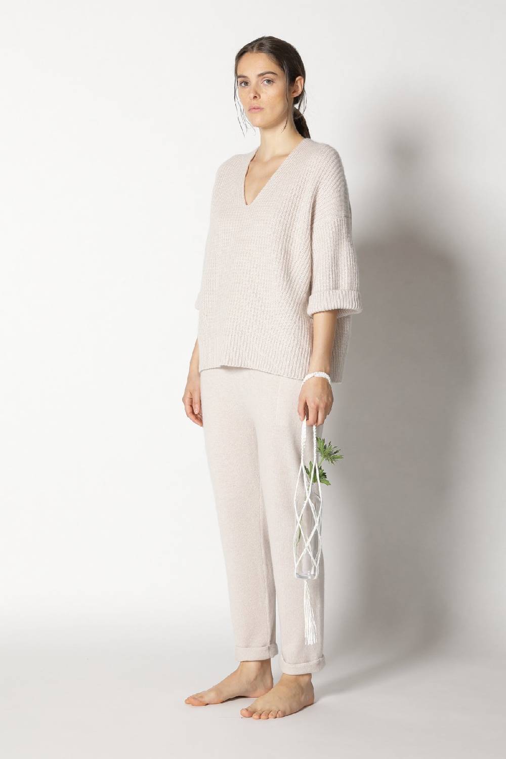 Sminfinity icon rib V neck + pure boat pants Schlussverkauf