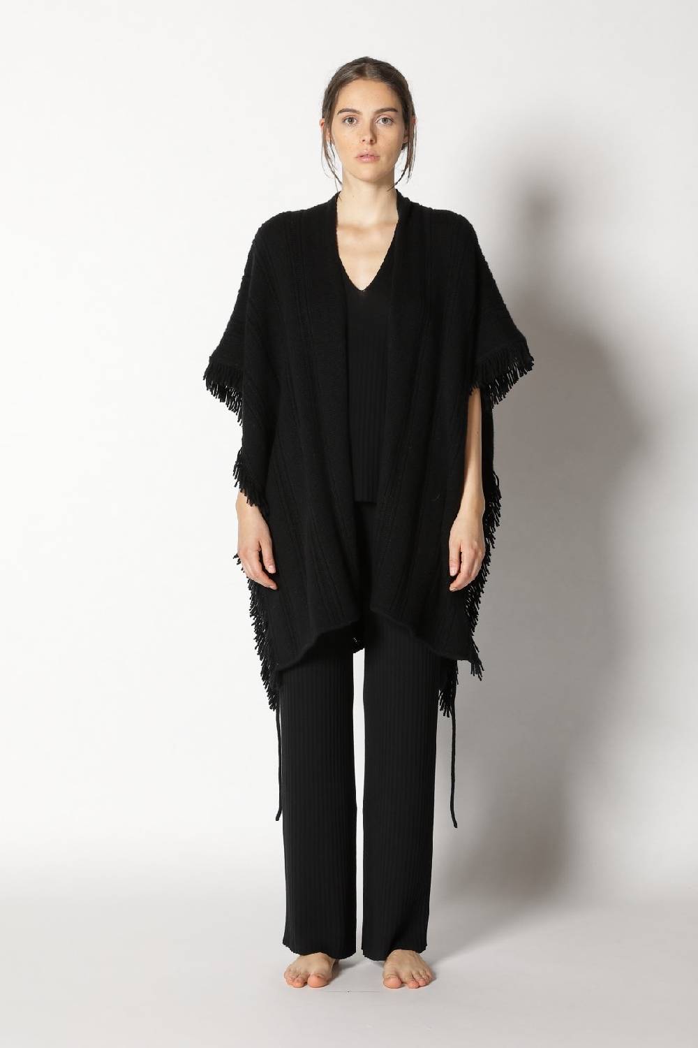 Sminfinity airy capecoat + plissé VV top + plissé palazzo