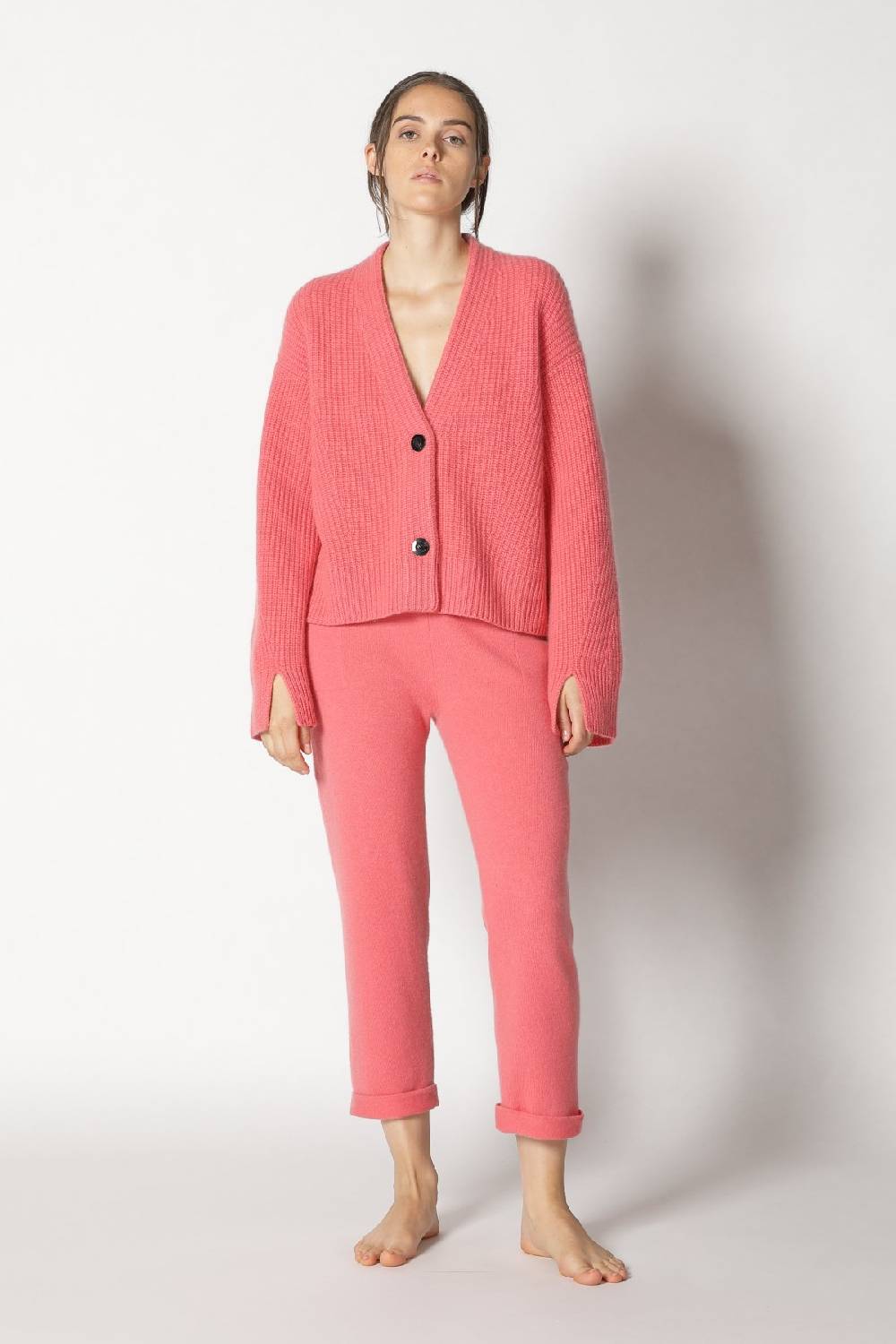 Sminfinity icon rib cardigan + pure boat pants im Angebot