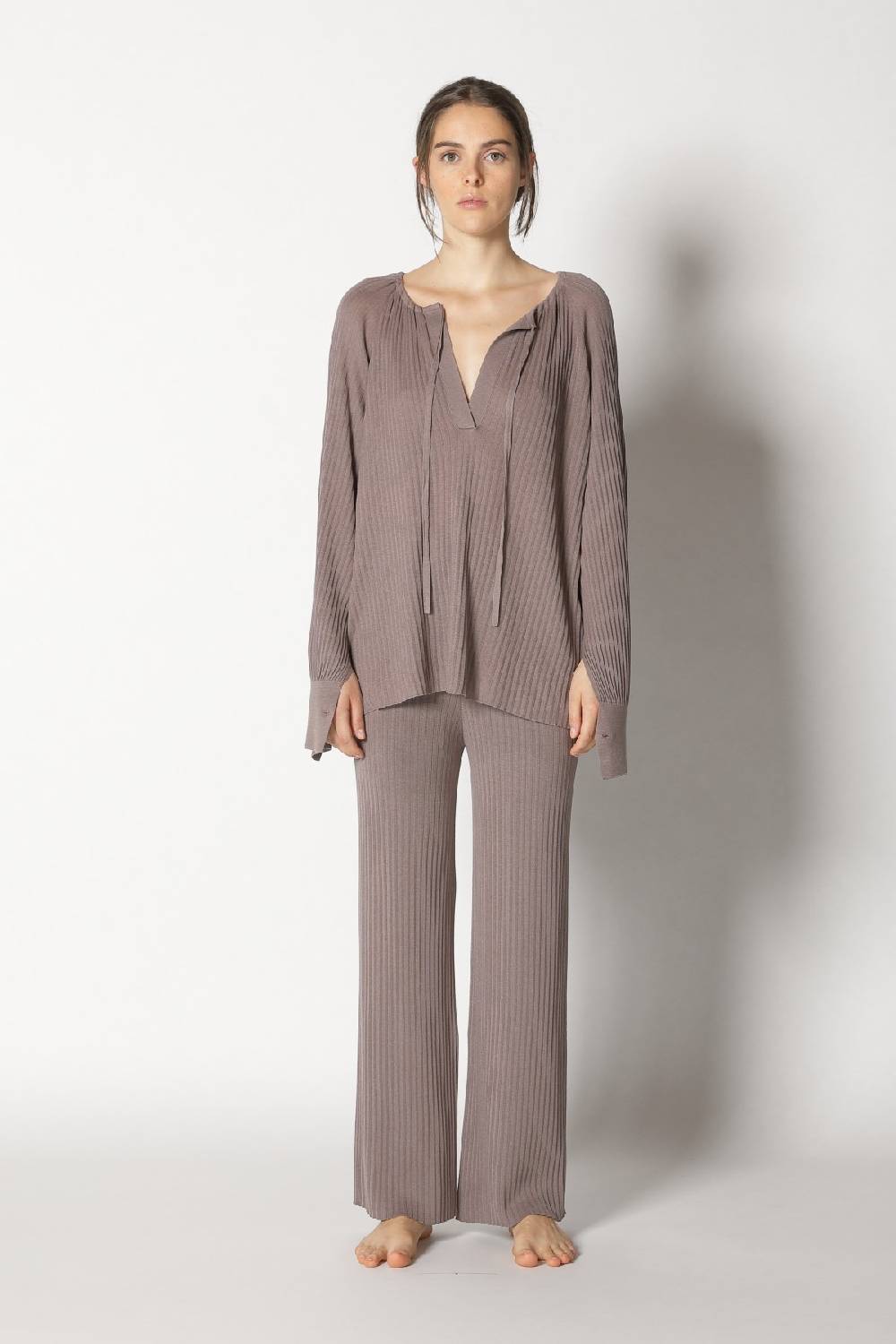 Sminfinity plissé drape tunic + plissé palazzo Fabrikverkauf