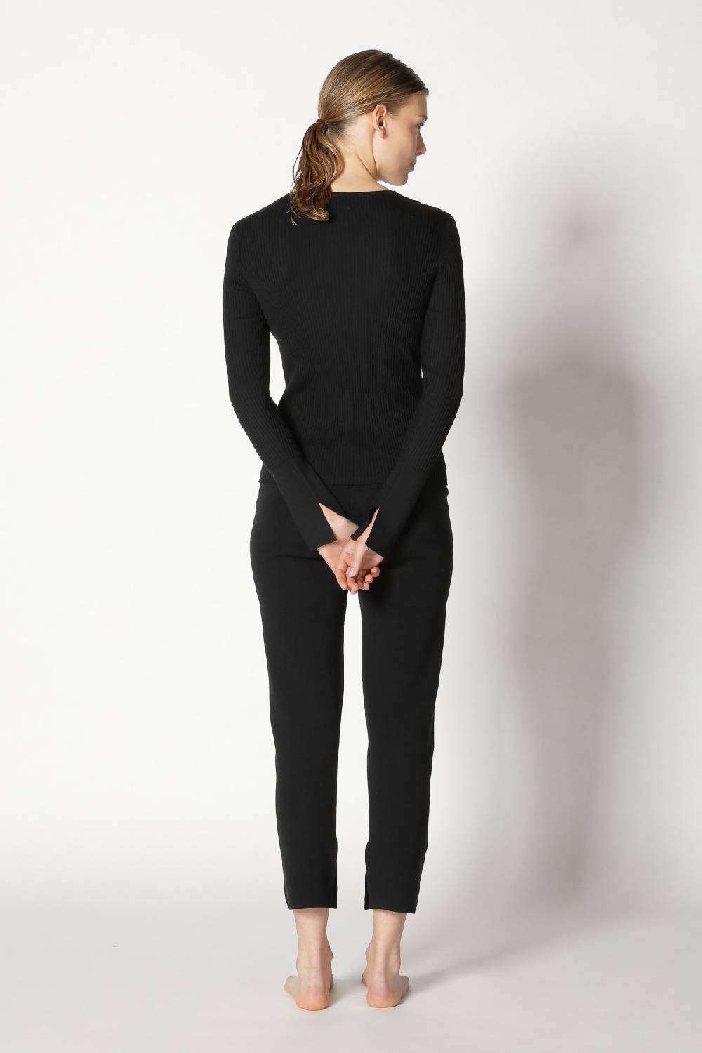 Sminfinity silky rib crew jumper + silky cropped pants im Angebot