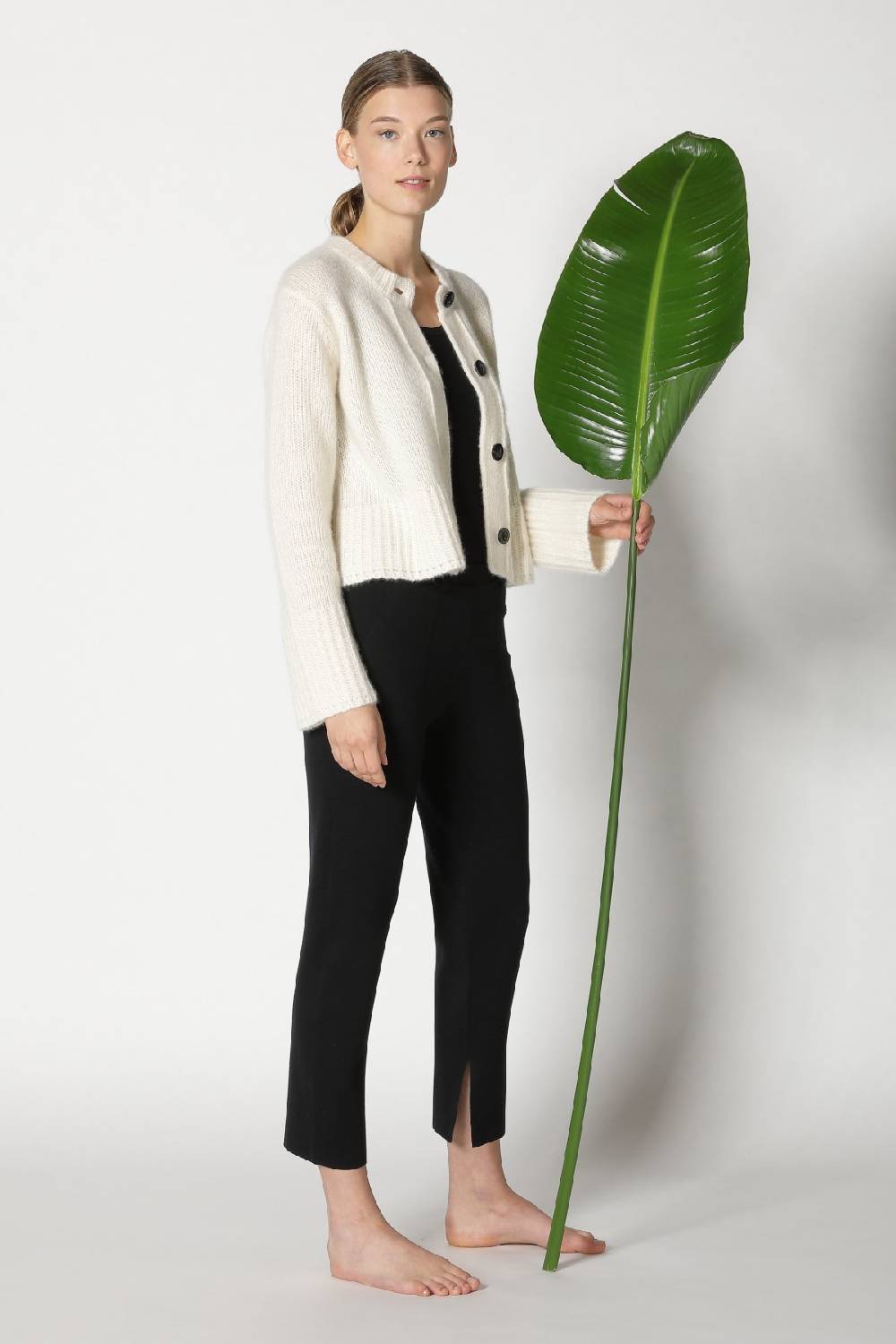 Sminfinity fluffy cropped jacket + silky cropped pants Schlussverkauf