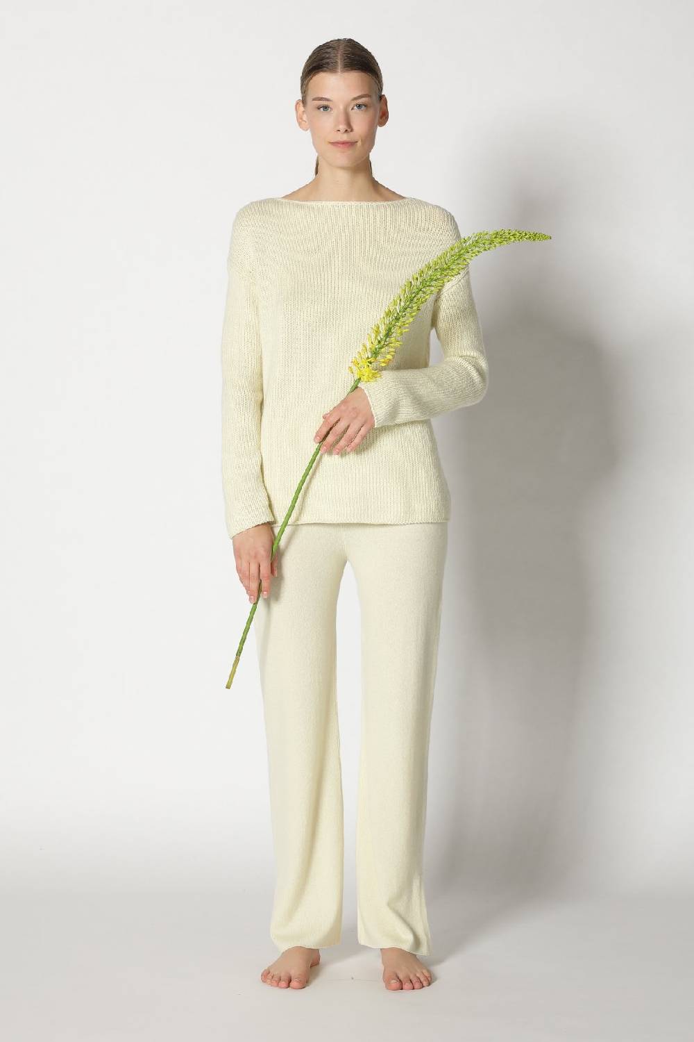 Sminfinity pure multi-ply jumper + pure slitted pants Blitzverkäufe