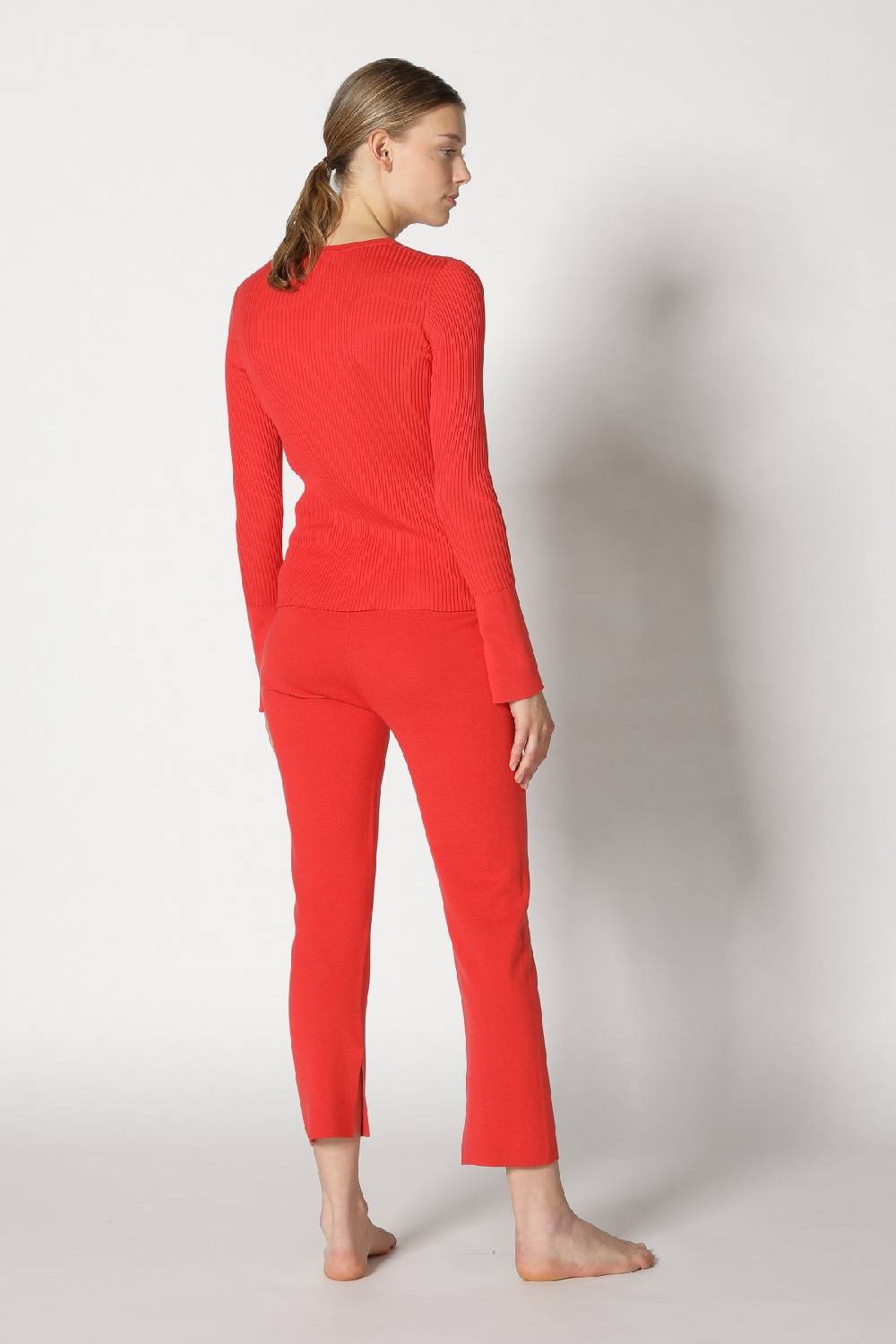 Sminfinity silky rib crew jumper Outlet
