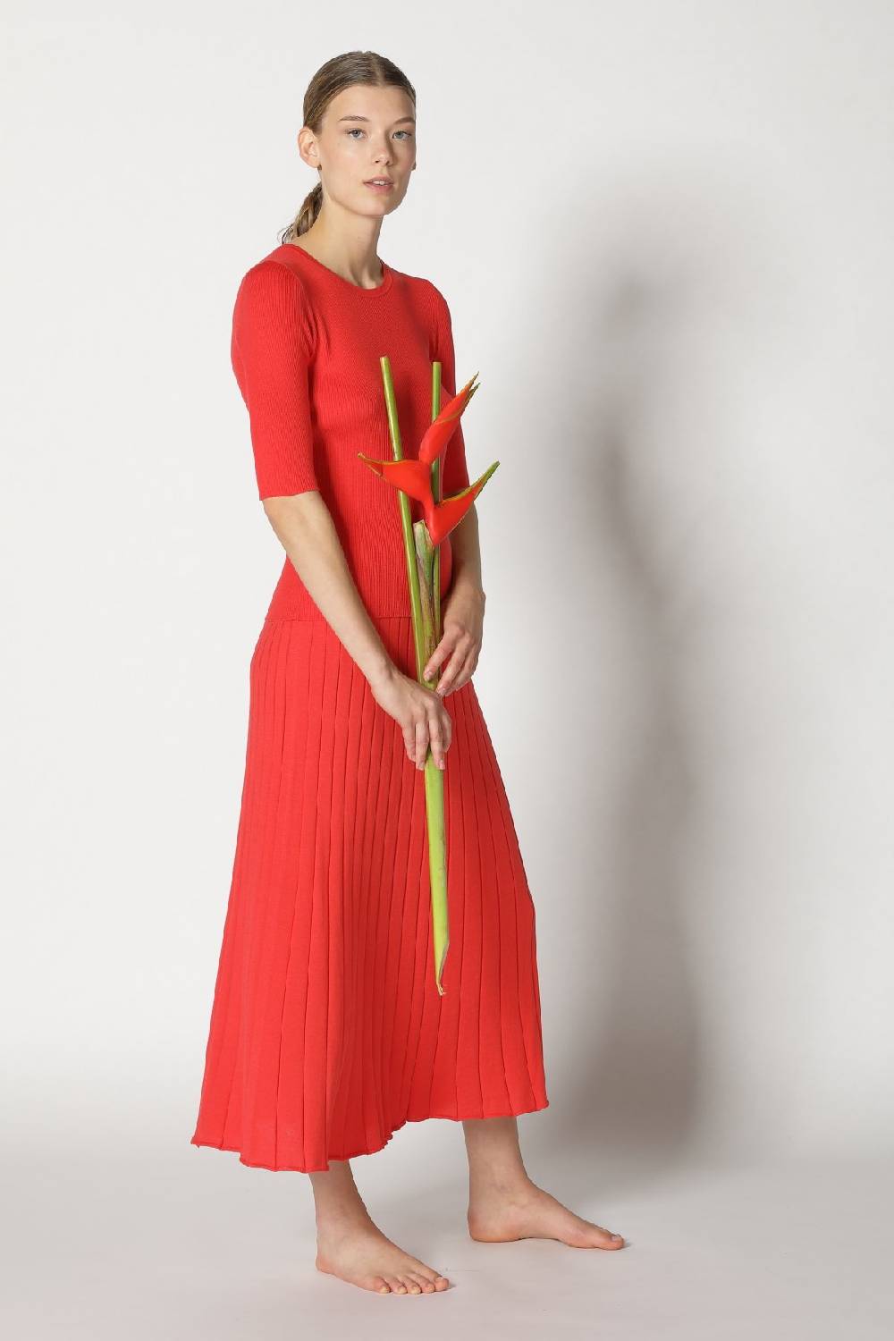 Sminfinity silky rib crew T + silky sun rib skirt Auslauf