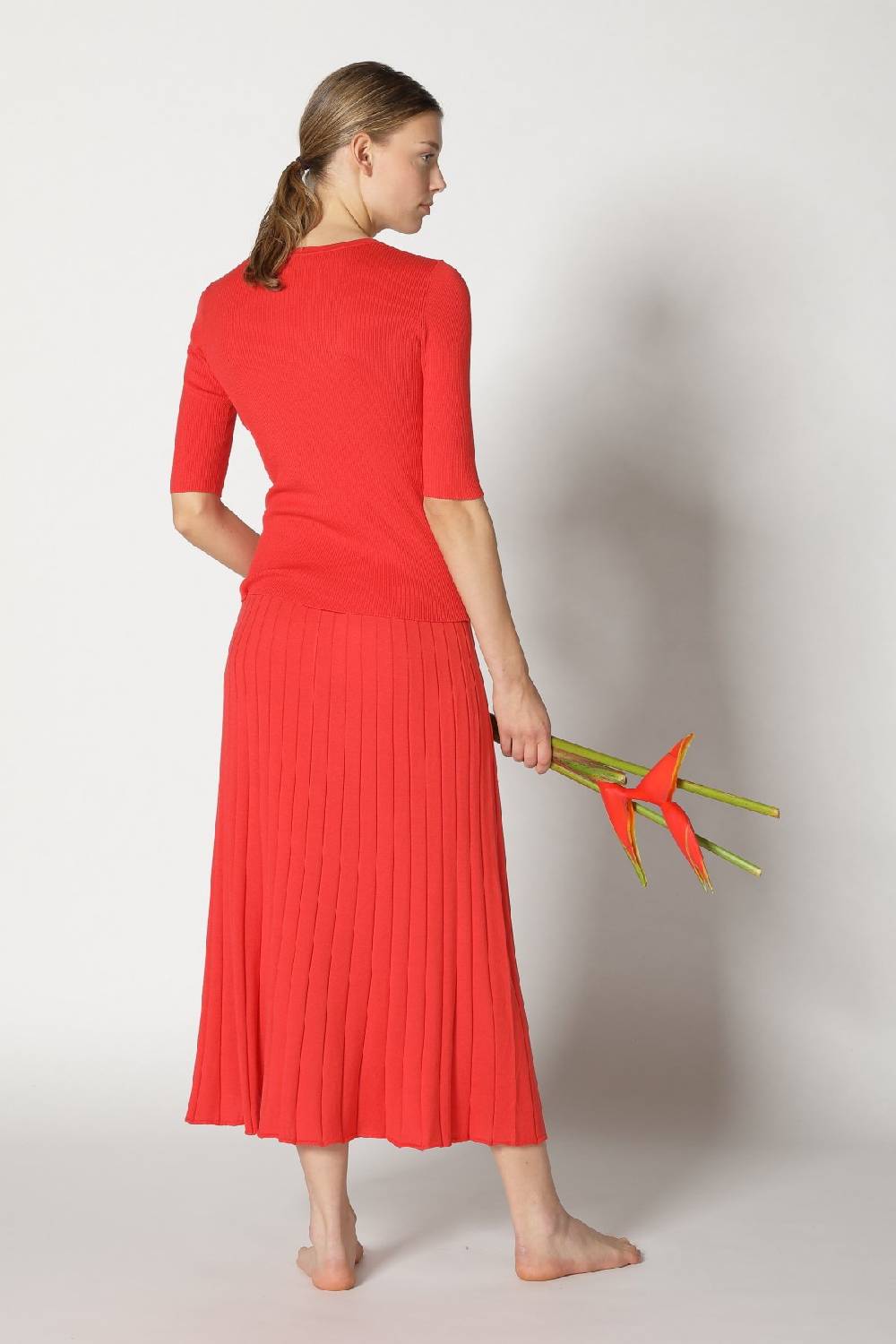 Sminfinity silky rib crew T + silky sun rib skirt Auslauf