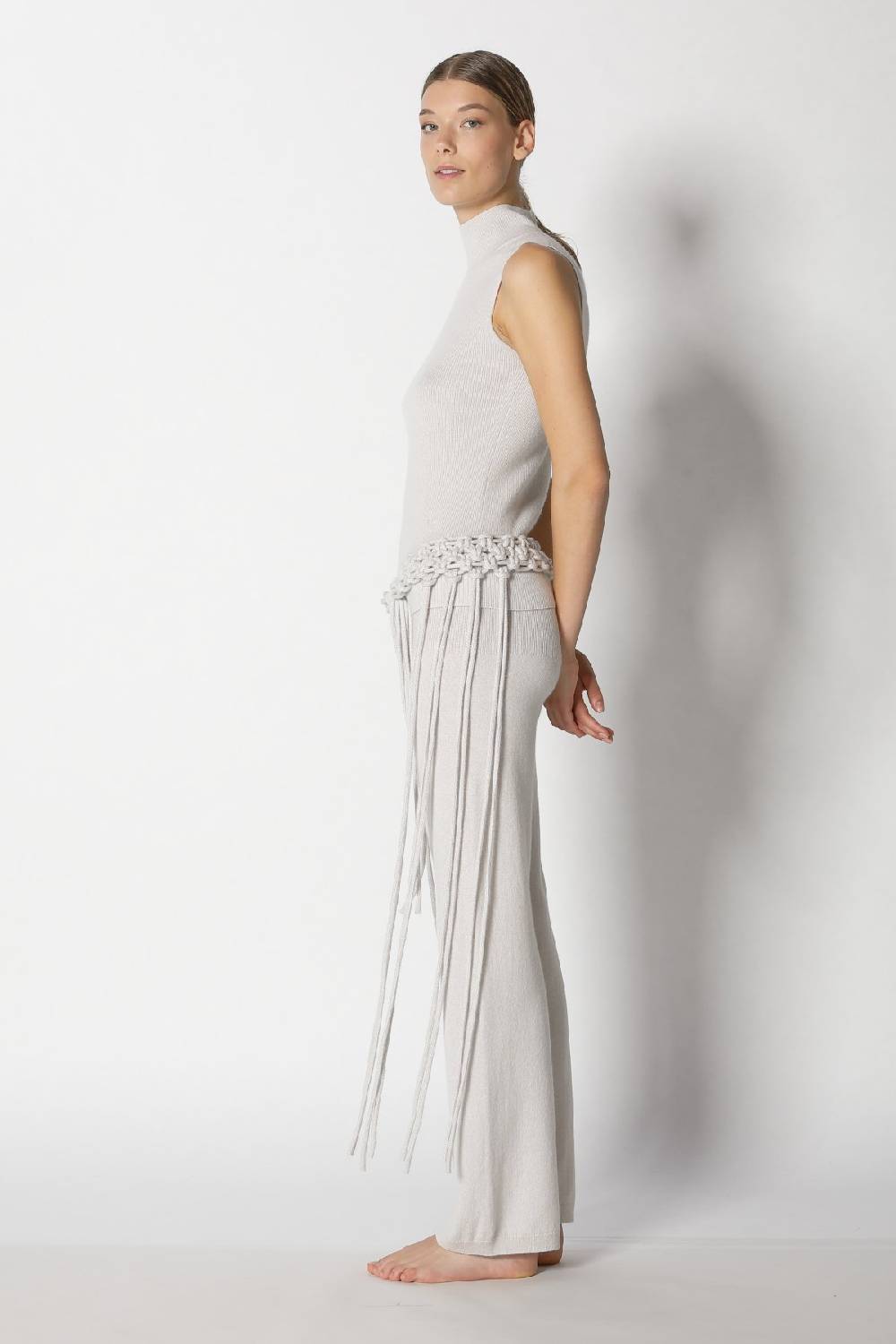 Sminfinity chilly fitted top + chilly pants + hang loose knot belt Hotsell