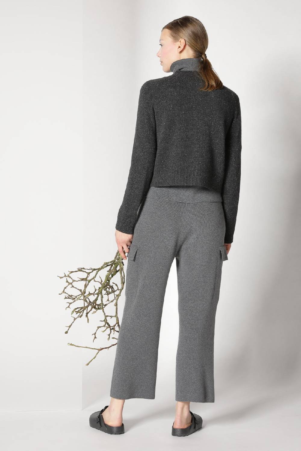 Sminfinity tweed crew jacket + chilly fitted turtleneck + chilly cargo pants Auslauf