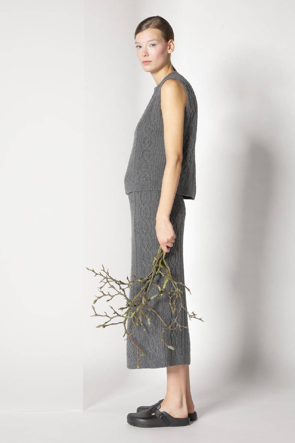 Sminfinity doubleface caban jacket + chilly cable top + chilly cable maxi skirt Tiefpreis