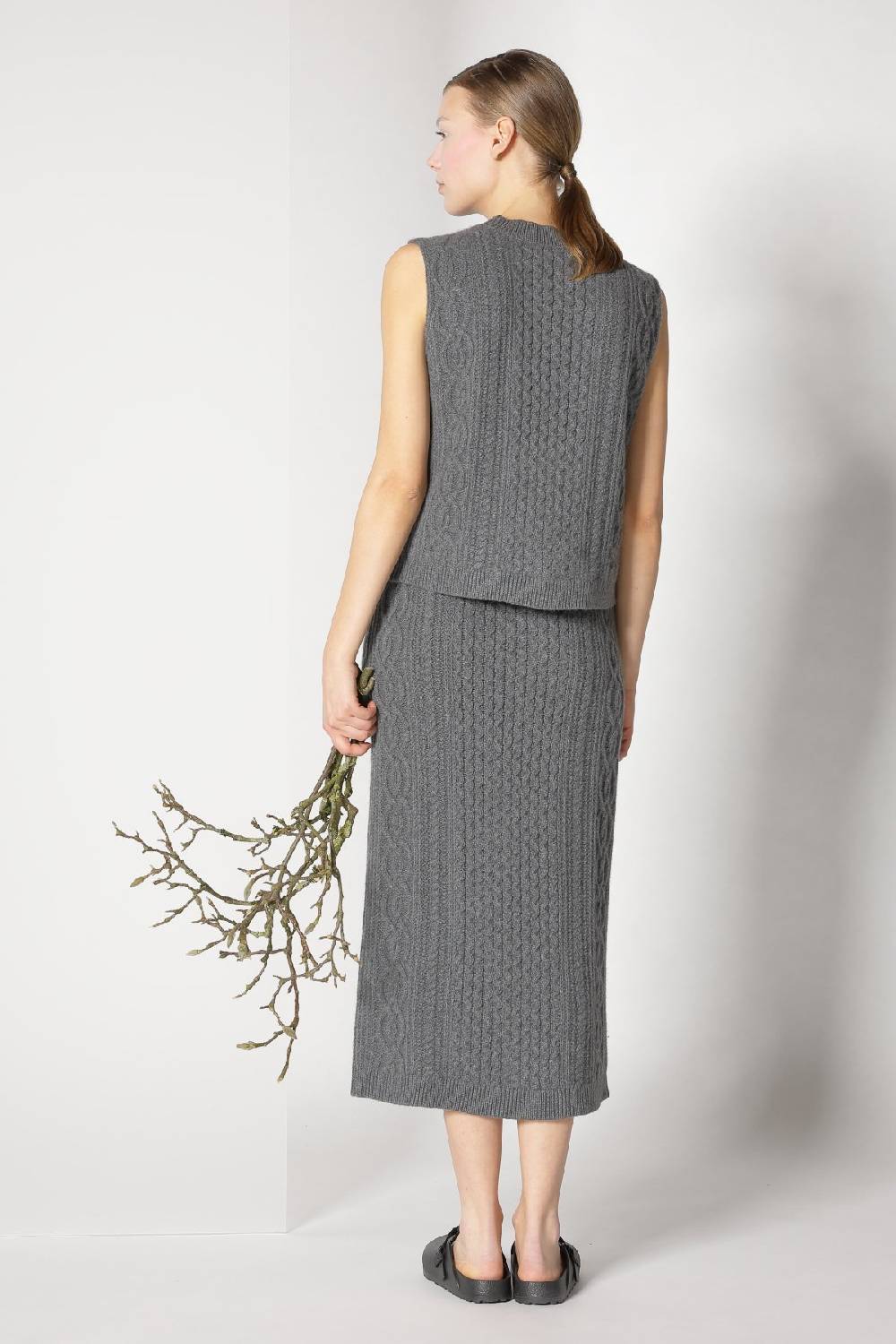 Sminfinity doubleface caban jacket + chilly cable top + chilly cable maxi skirt Tiefpreis