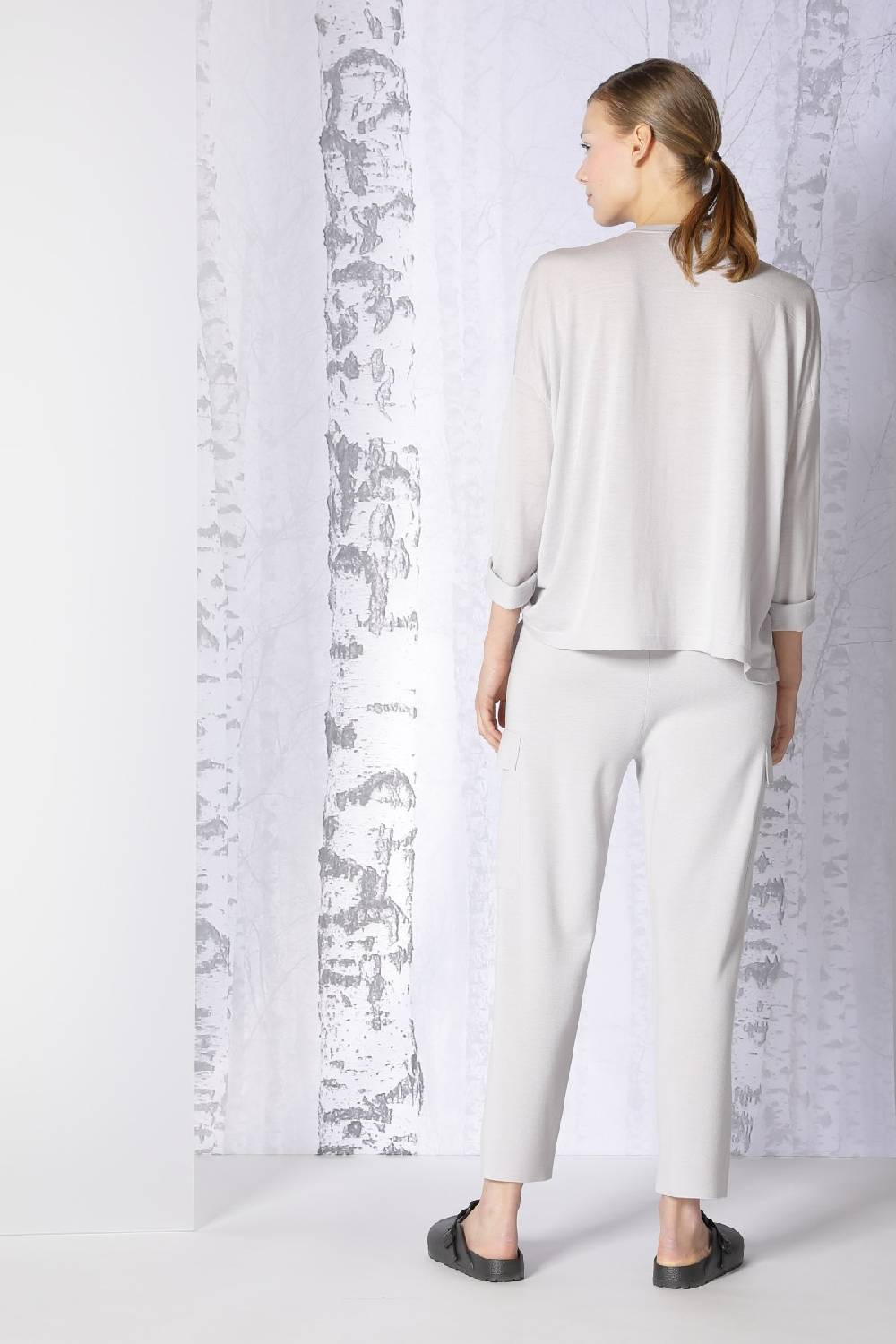 Sminfinity extrafine oversized V + milano cropped cargo pants Hotsell