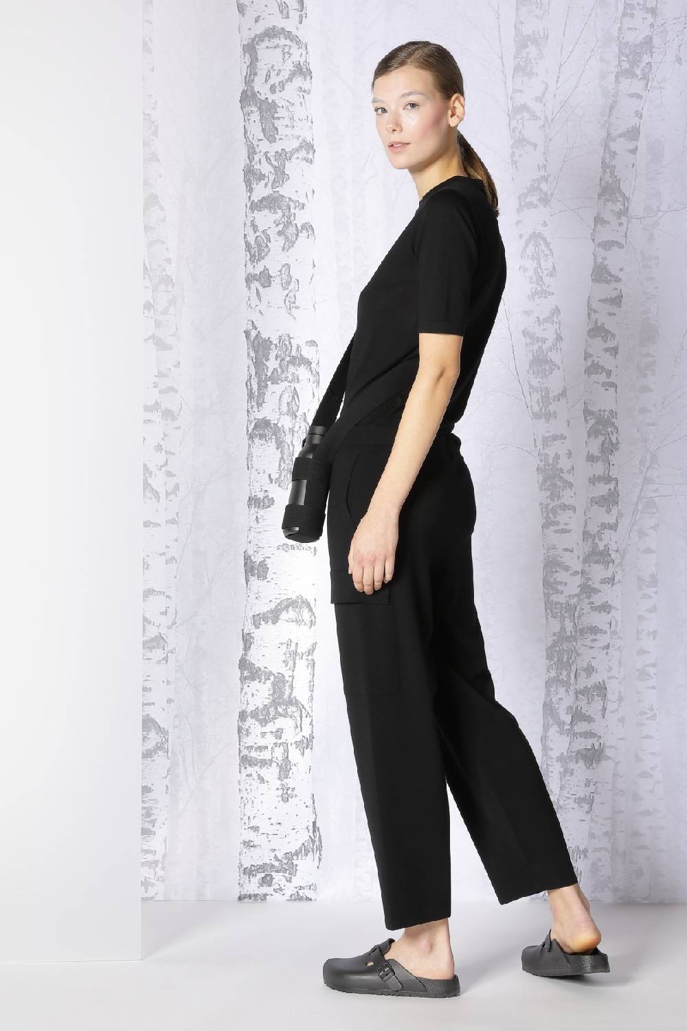 Sminfinity extrafine fitted T + milano cropped cargo pants im Angebot