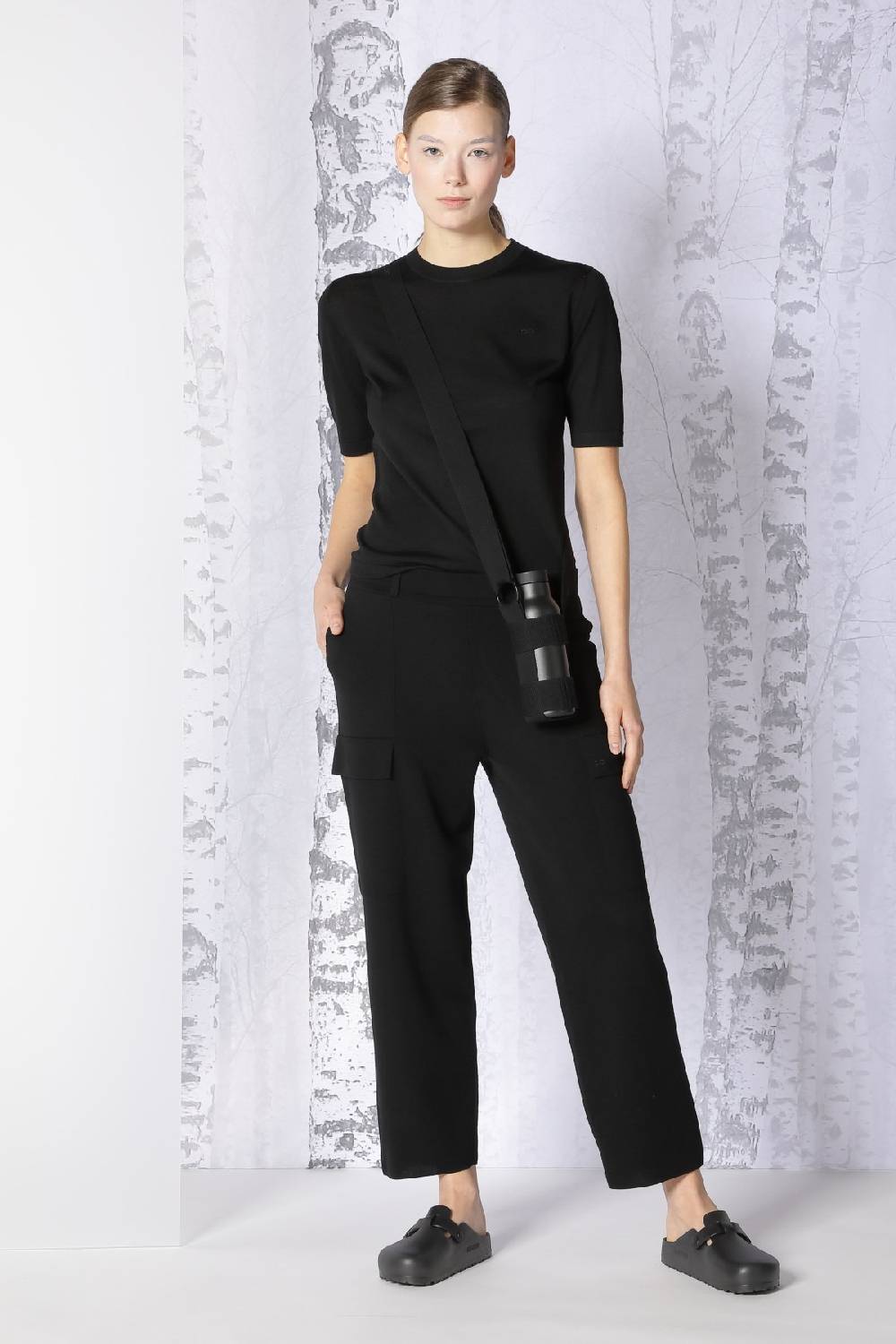 Sminfinity extrafine fitted T + milano cropped cargo pants im Angebot
