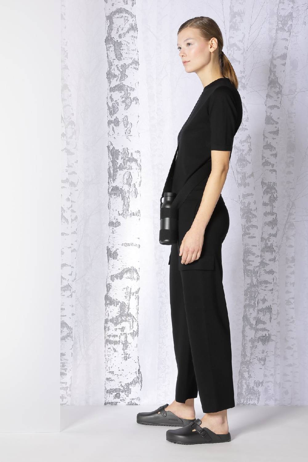 Sminfinity extrafine fitted T + milano cropped cargo pants im Angebot