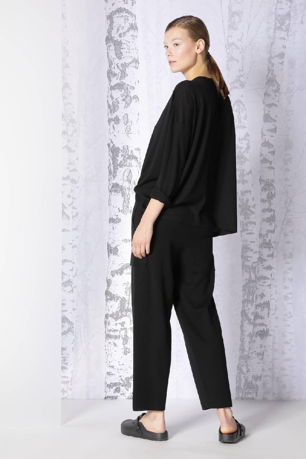 Sminfinity extrafine oversized V + milano cropped cargo pants Schlussverkauf