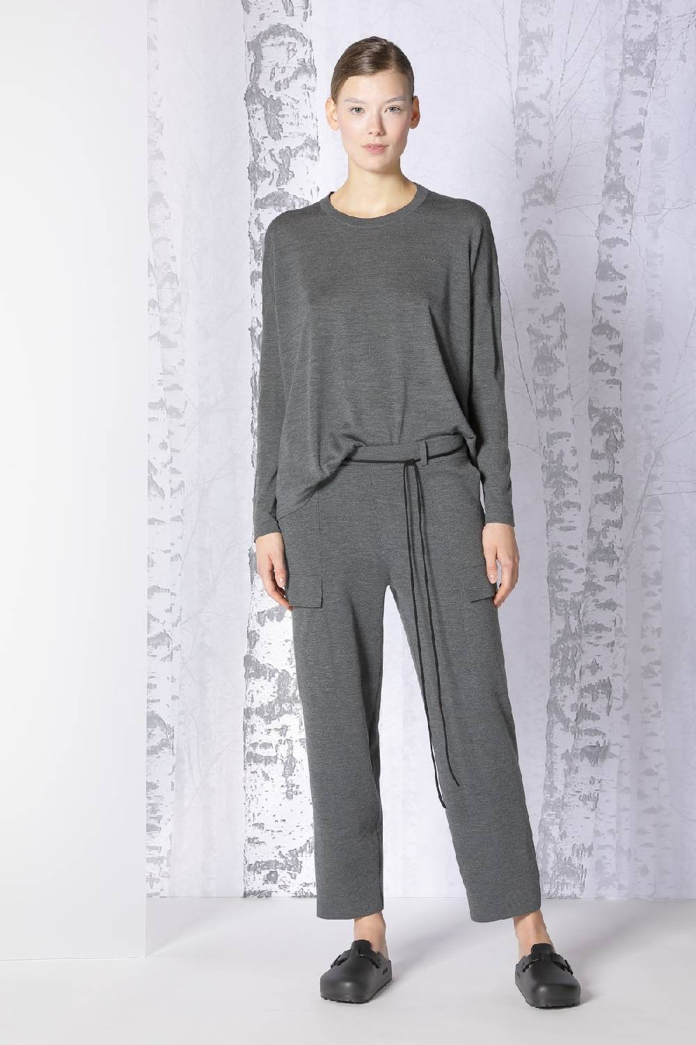 Sminfinity extrafine oversized crew + milano palazzo pants Günstiger Verkauf