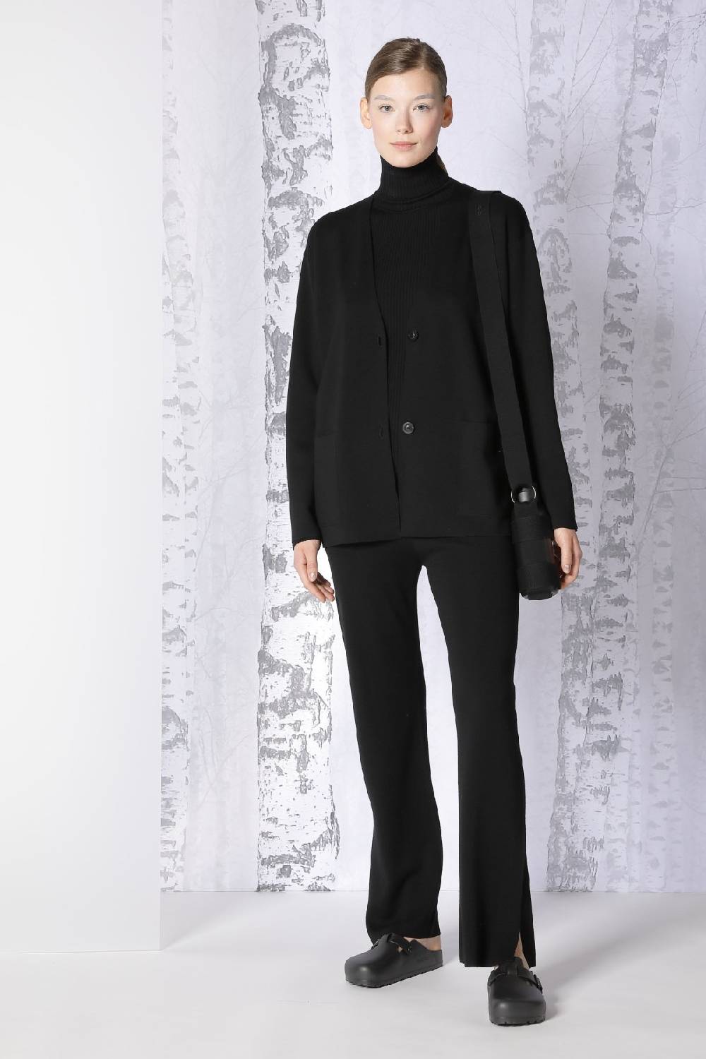 Sminfinity milano slitted jacket + extrafine rib turtle + milano slitted pants Meist gekauft