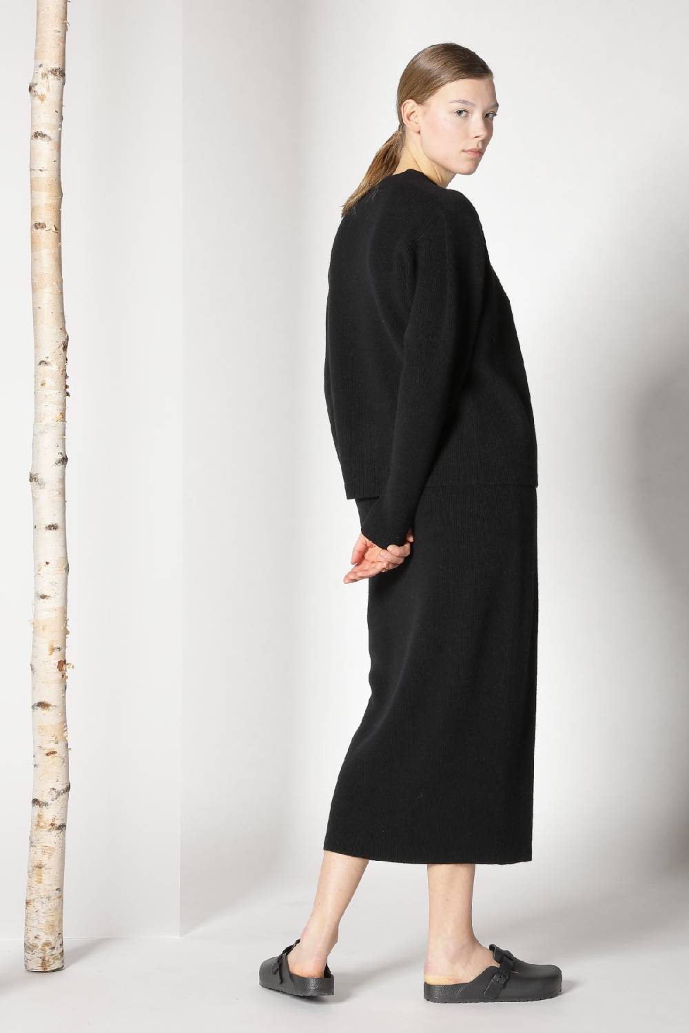 Sminfinity pure all needle cardigan + pure all needle top + pure all needle tulip skirt Hotsell