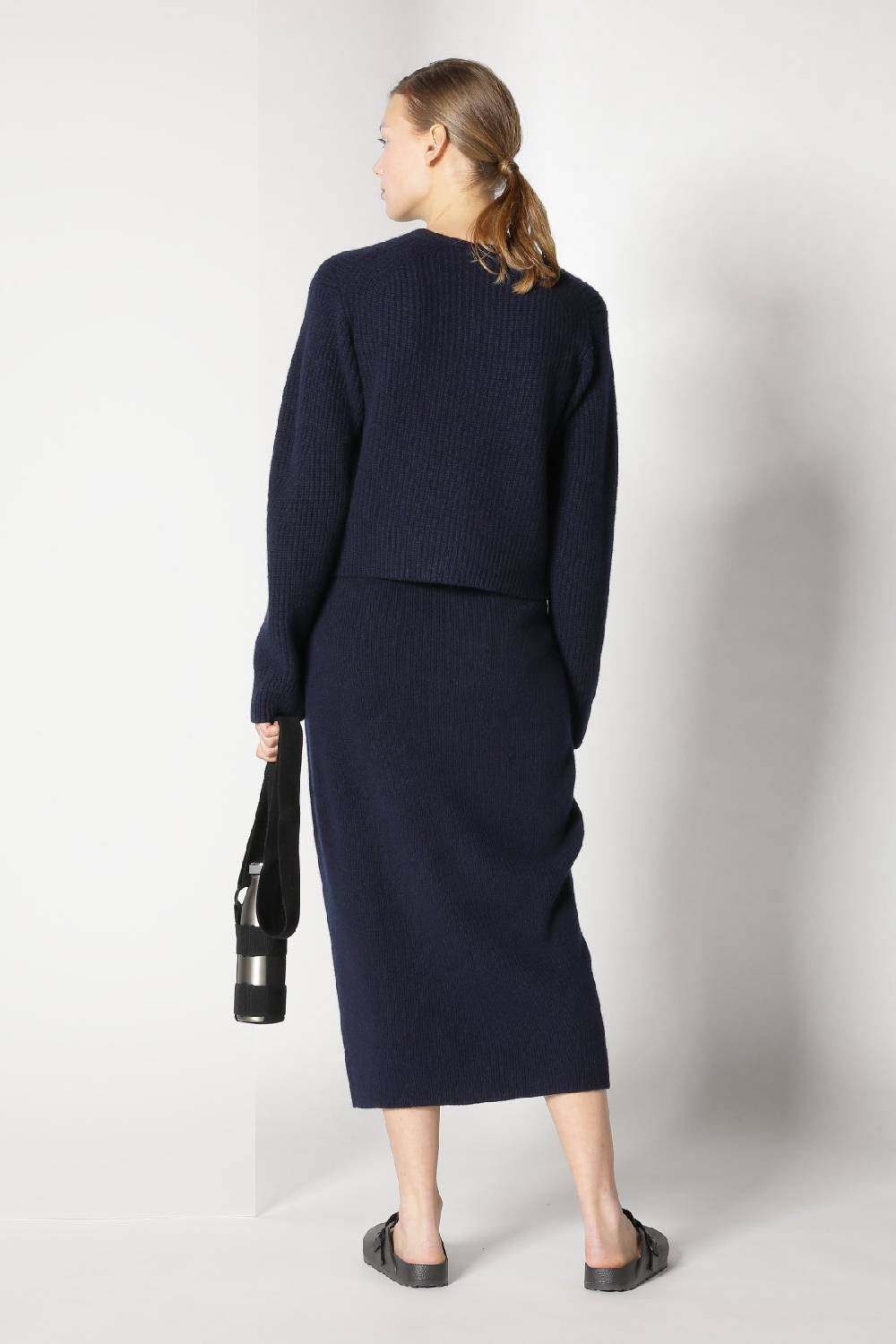 Sminfinity pure icon rib jacket + pure all needle tulip skirt im Angebot