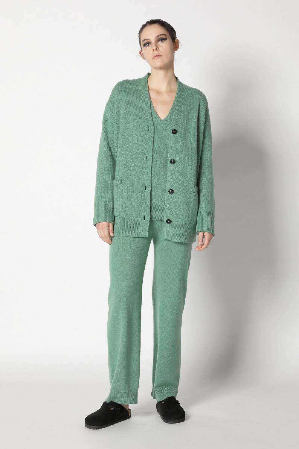 Sminfinity pure long cardy + pure V neck + infinte palazzo pants Hotsell