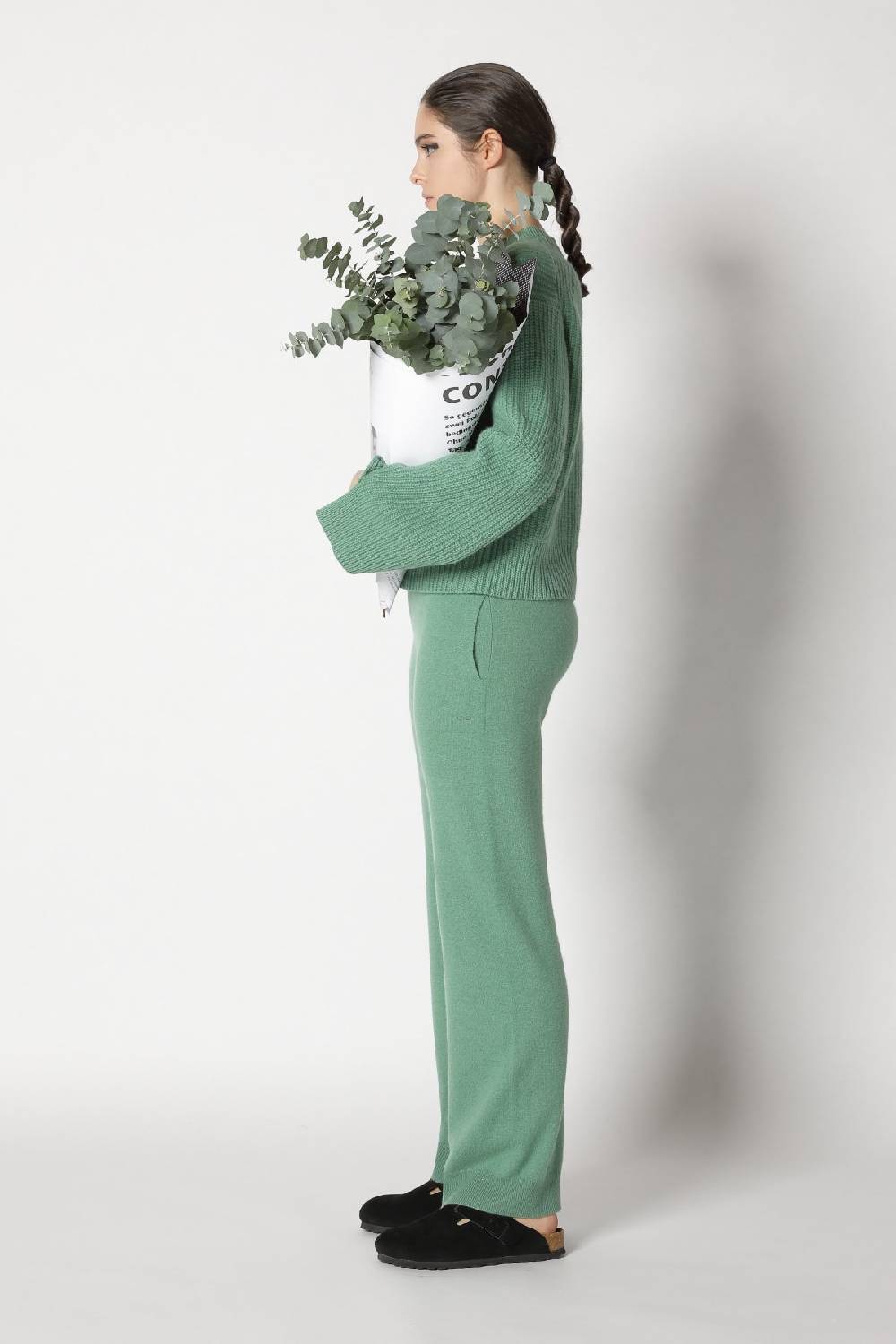 Sminfinity icon rib crew neck + infinite palazzo pants Schlussverkauf