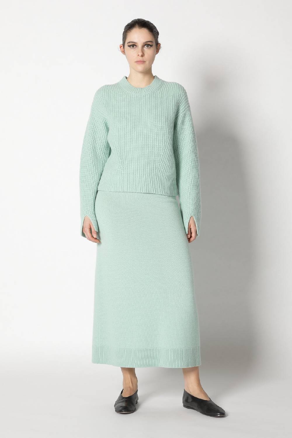Sminfinity icon rib crew neck + infinite palazzo pants Schlussverkauf